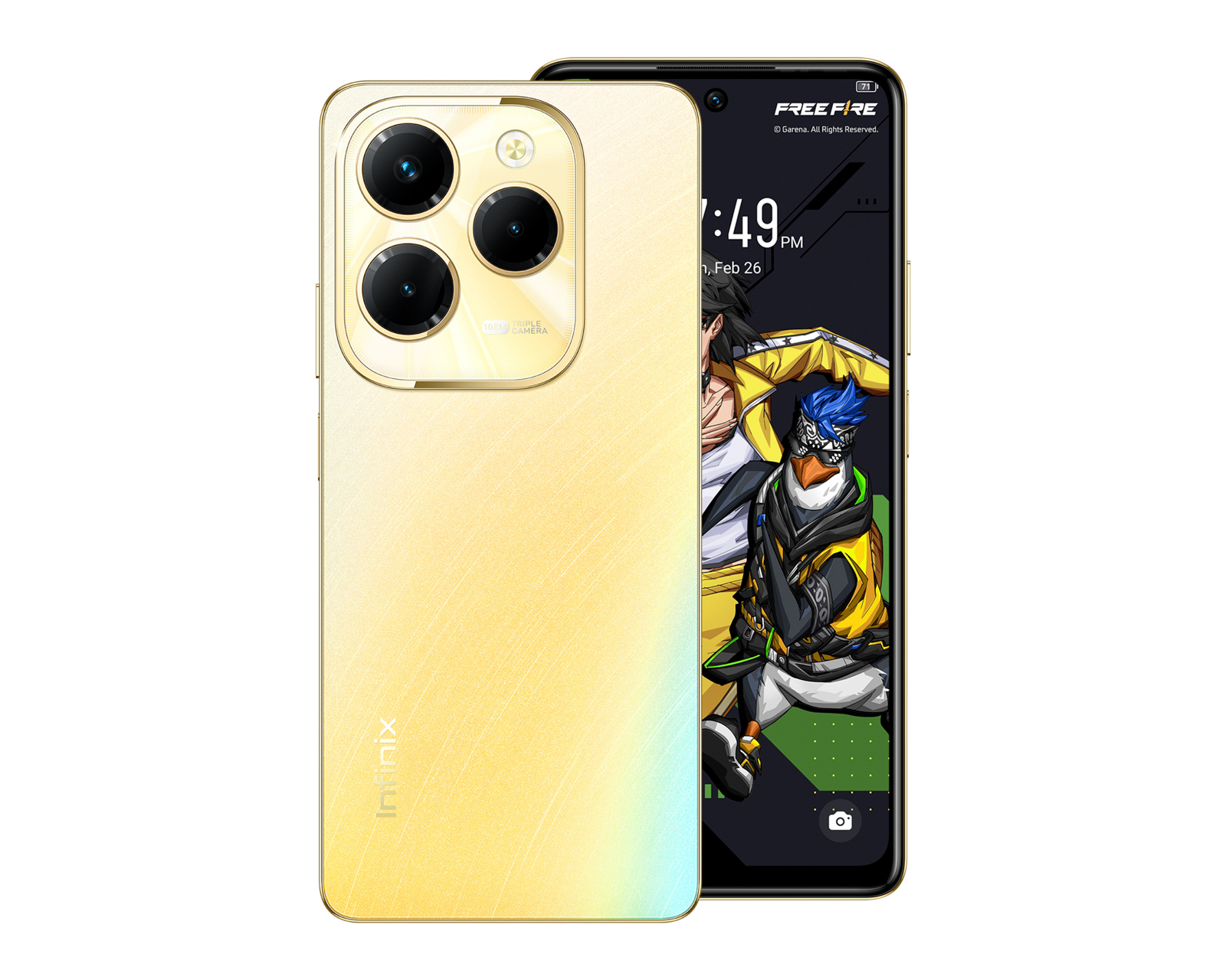 Foto 2 pulgar | Foto 1 | Celular Infinix Liberado Hot 40 Pro 256 GB Dorado