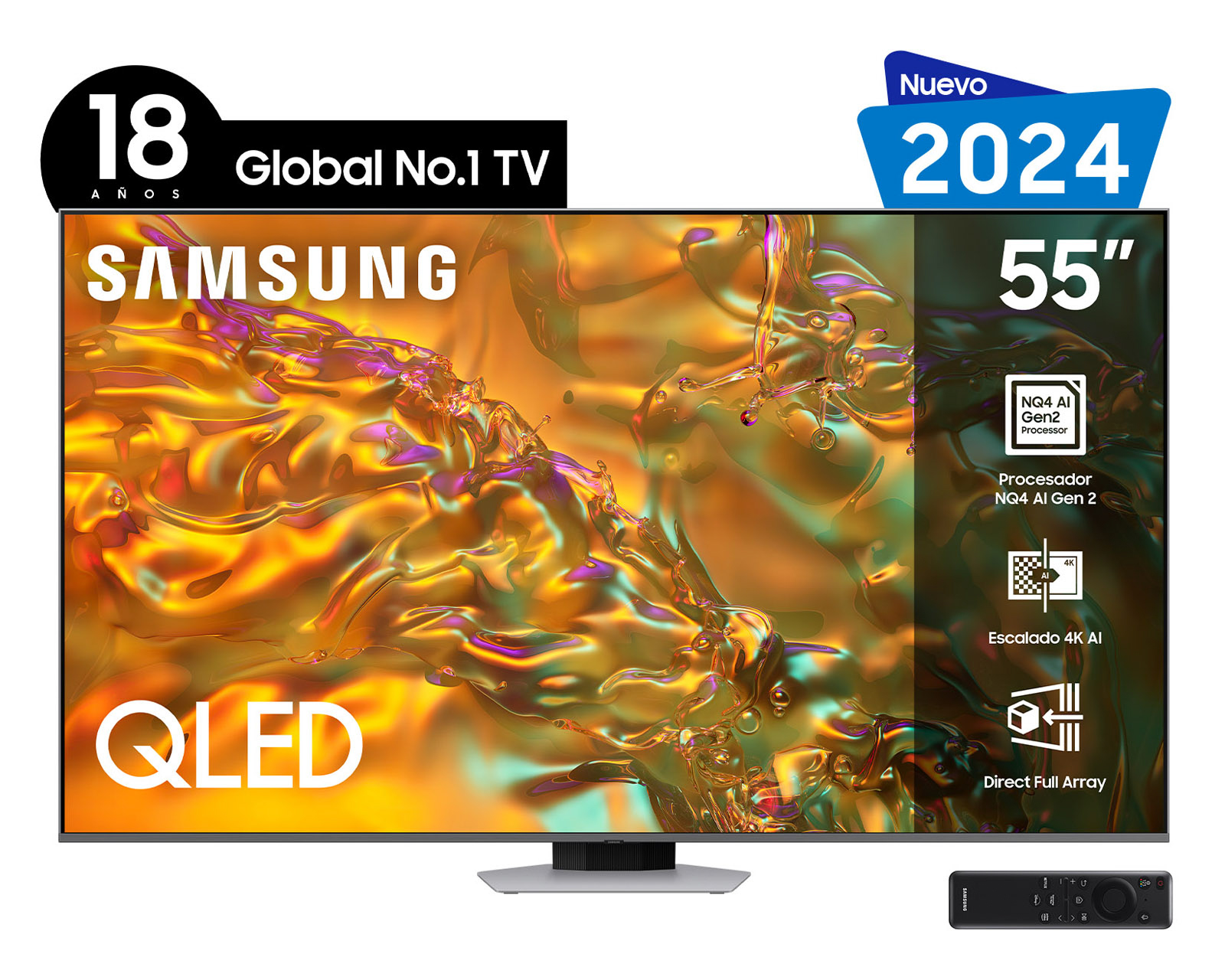 Foto 2 pulgar | Foto 1 | Pantalla Smart TV Samsung QLED 55 Pulgadas Ultra HD 4K QN55Q80DAFXZX