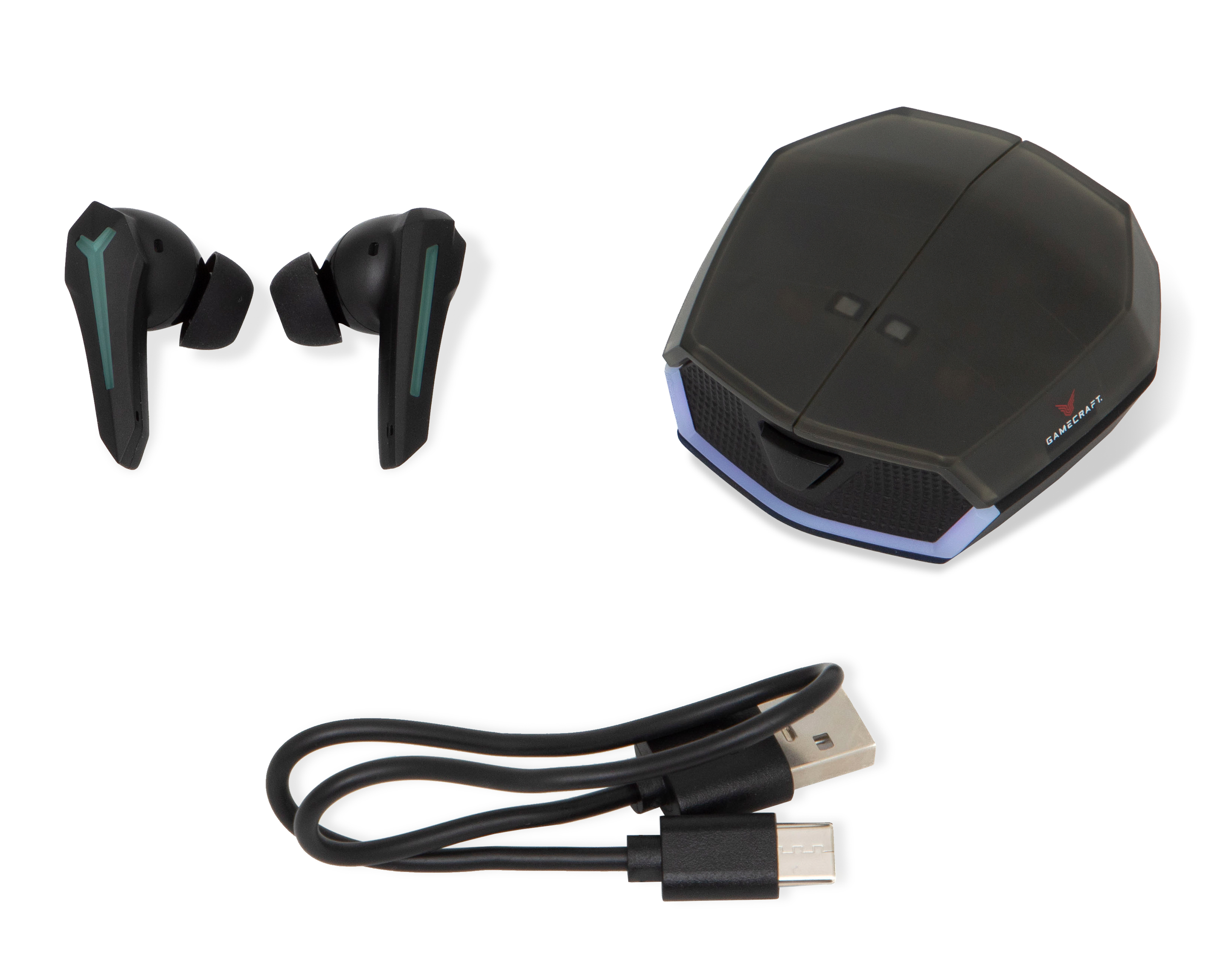 Foto 2 | Foto 2 | Audífonos True Wireless Gamecraft con Luces Led TWS188