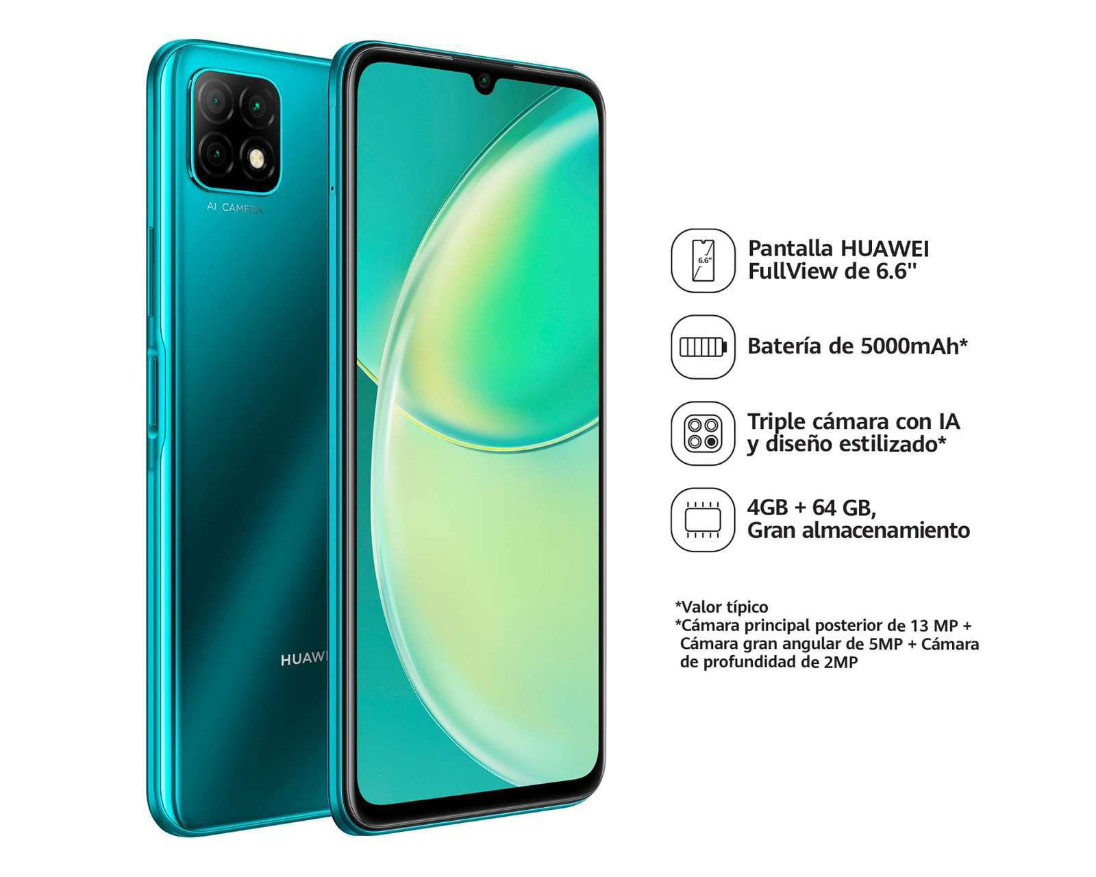 Foto 6 pulgar | Foto 5 | AT&T/Unefon Huawei Y60 64 GB Verde