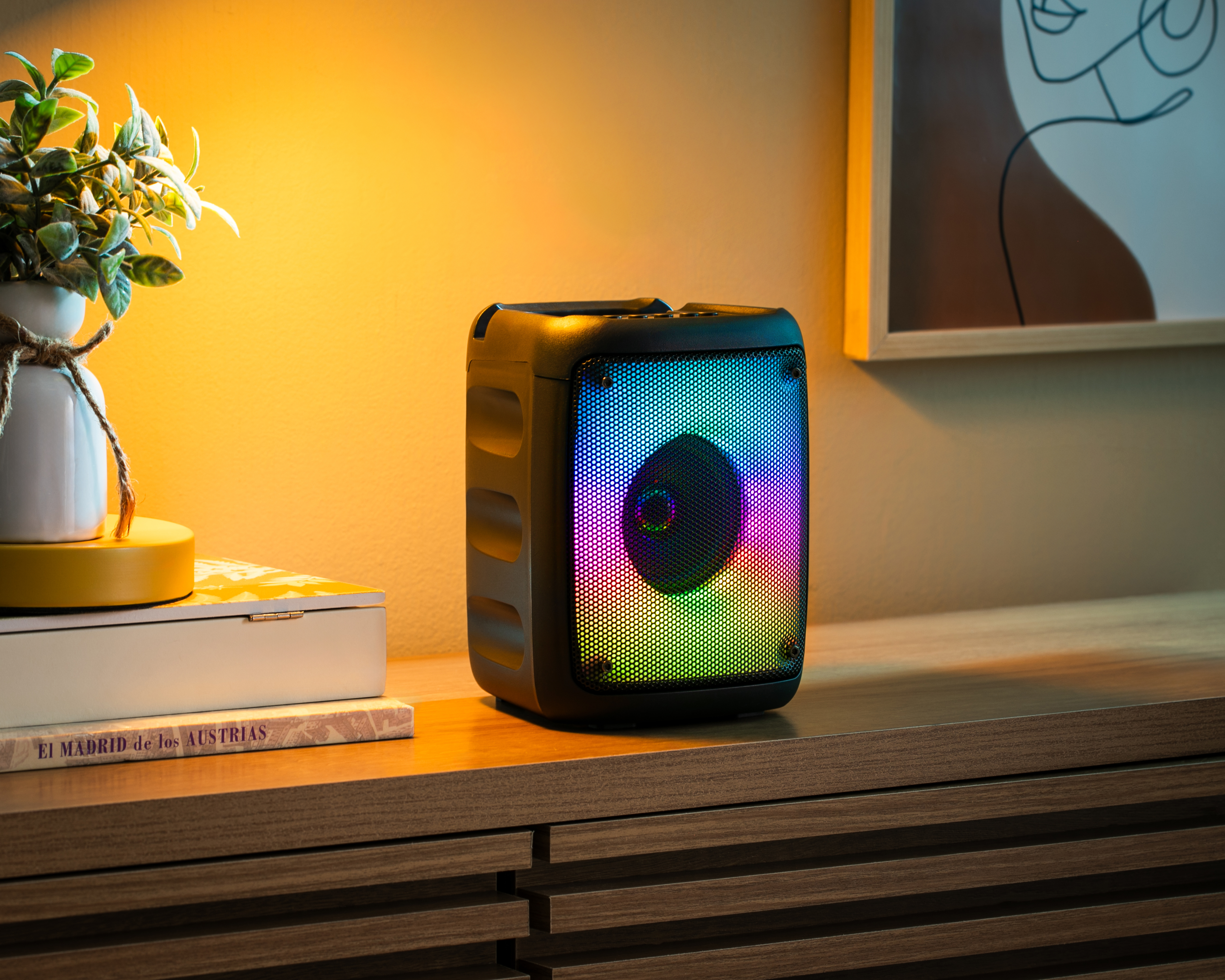 Foto 7 pulgar | Foto 6 | Bocina Bluetooth M 10 W Iluminación LED RGB