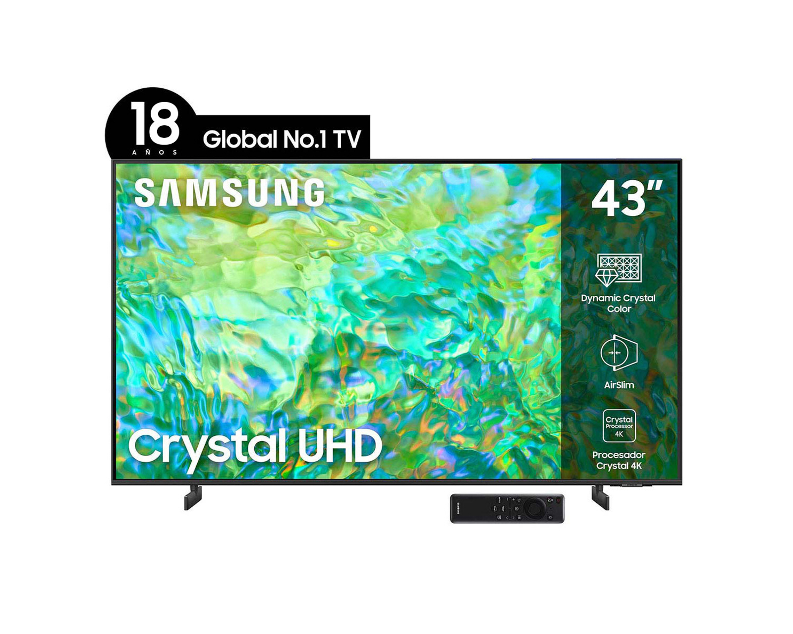 Foto 2 pulgar | Foto 1 | Pantalla Smart TV Samsung LED 43 Pulgadas Crystal UHD CU8000
