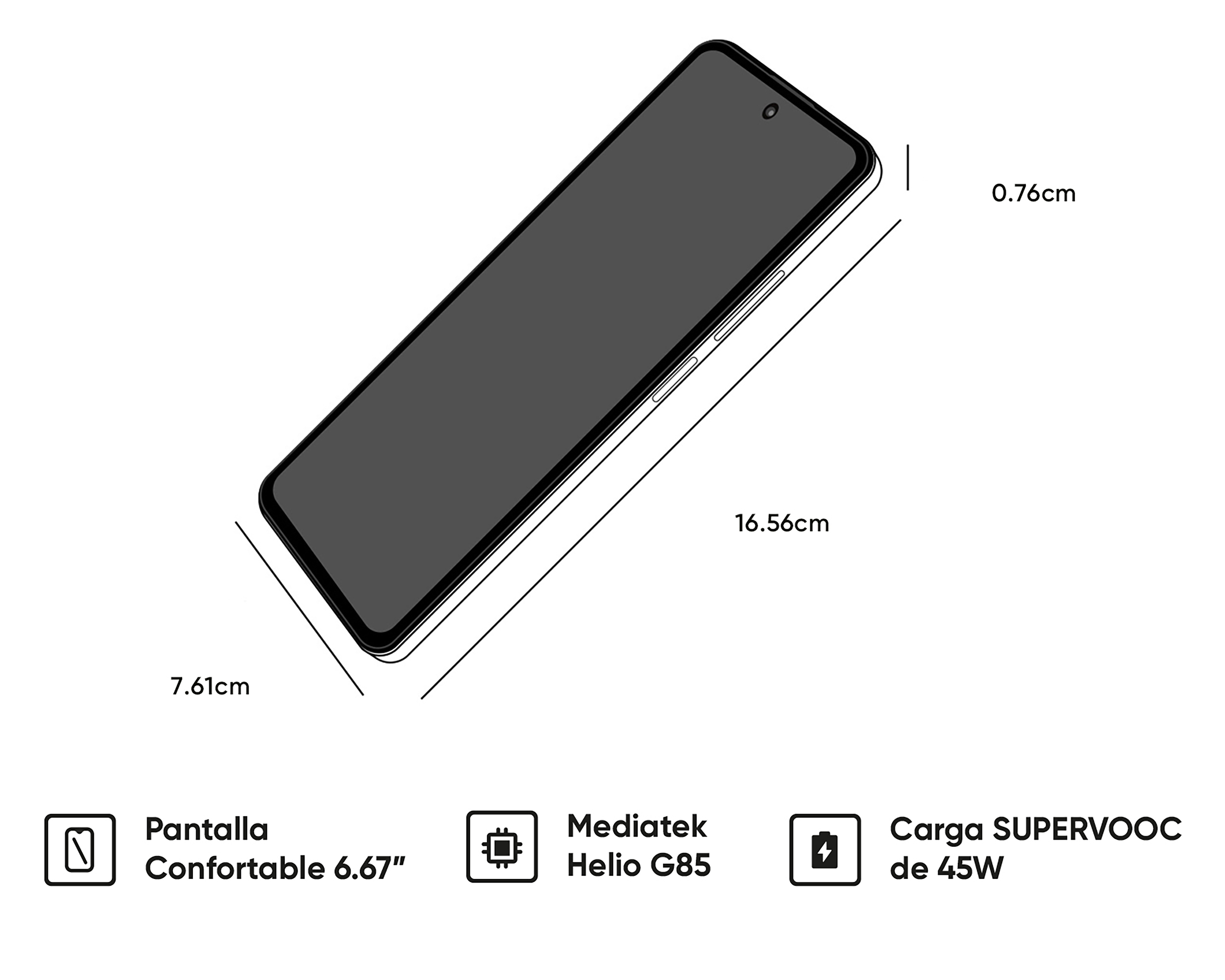 Foto 7 | Foto 7 | Celular Realme Liberado C65 256 GB Negro