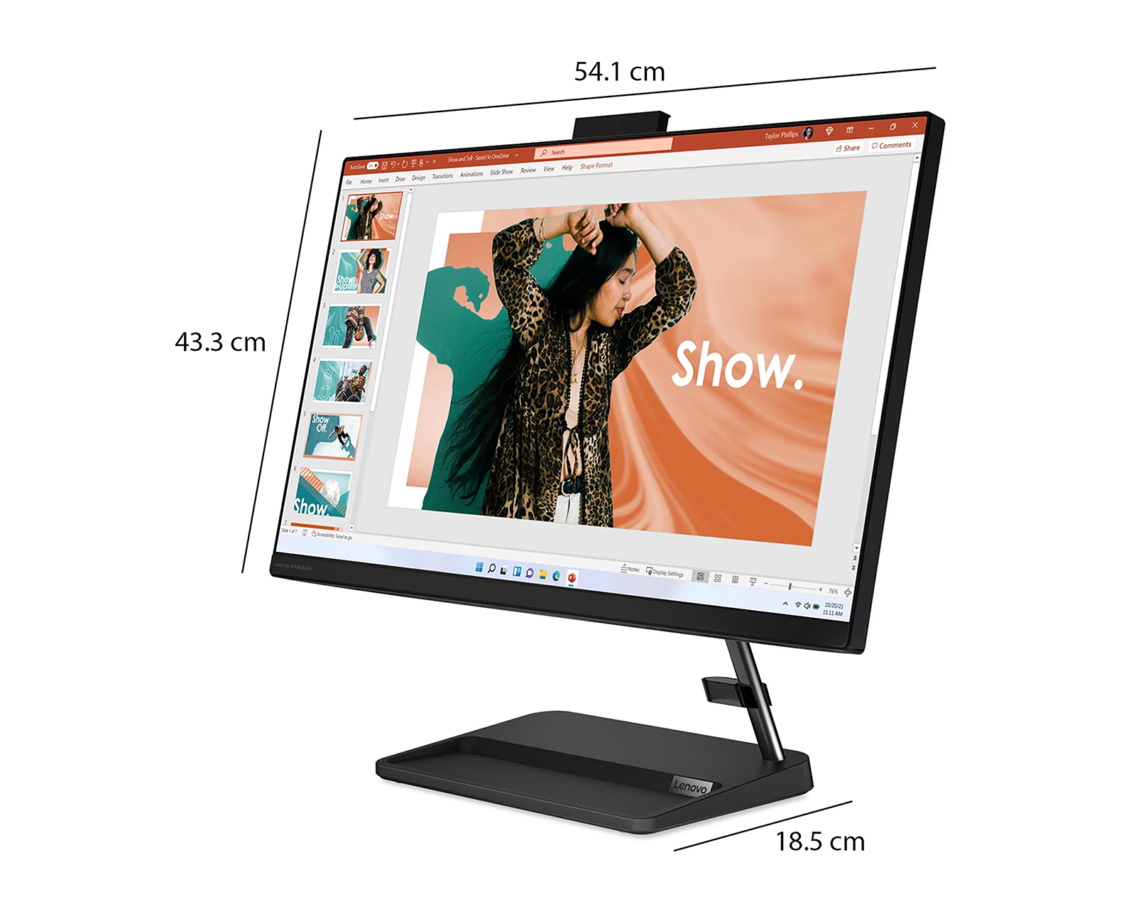 Foto 10 | Foto 10 | Computadora de Escritorio Lenovo IdeaCentre AIO 3 23.8" Windows 11 Intel Celeron 8 GB RAM 256 GB SSD Negra