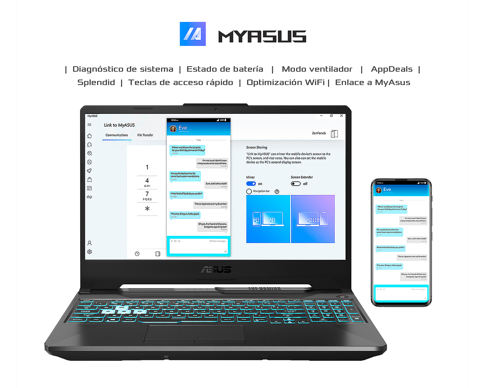 Foto 7 | Foto 7 | Laptop Gamer Asus 15.6" AMD Ryzen 7 NVIDIA GeForce RTX 2050 8 GB RAM 512 SSD Negro