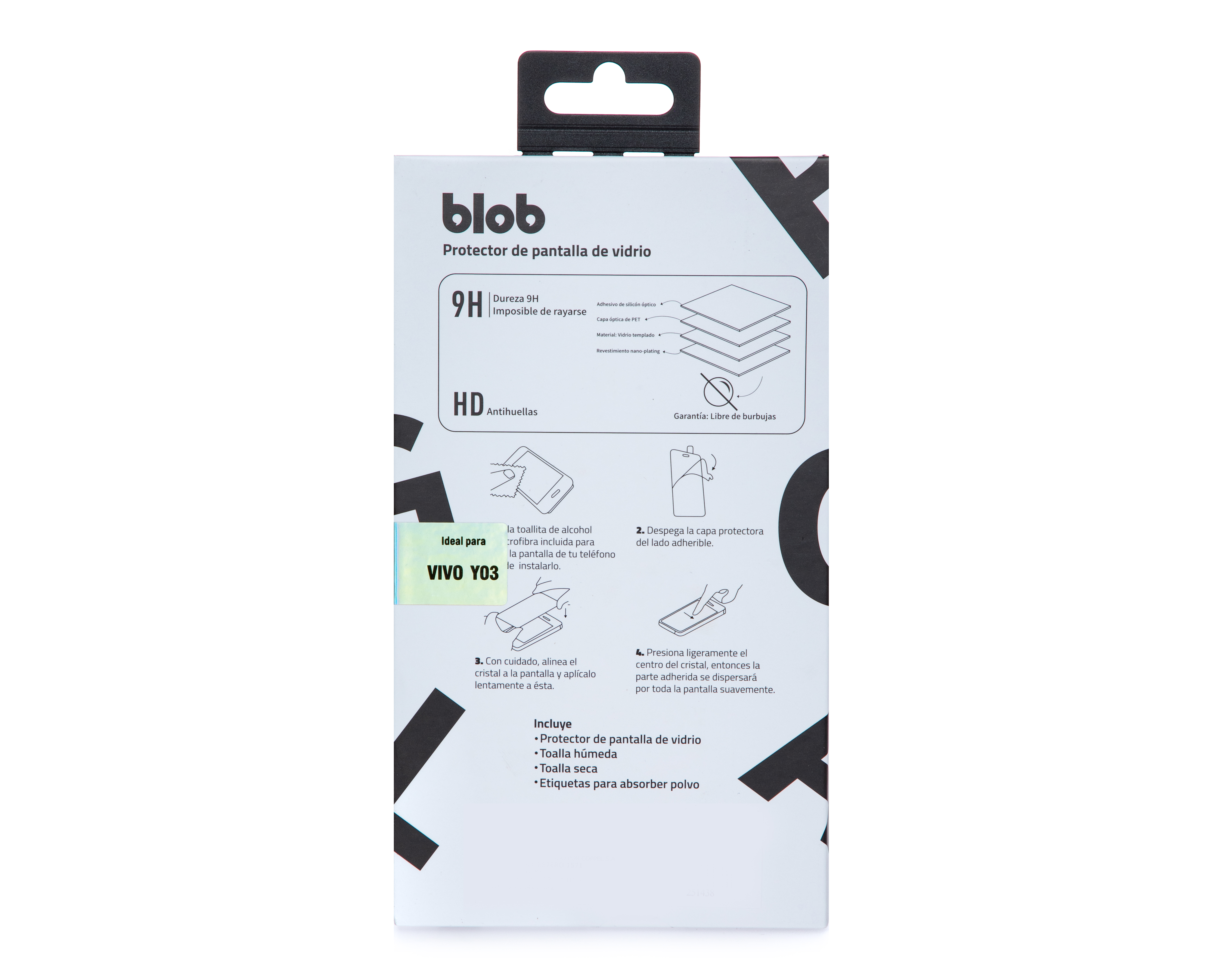 Foto 2 | Foto 2 | Protector de Pantalla Blob para Vivo Y03