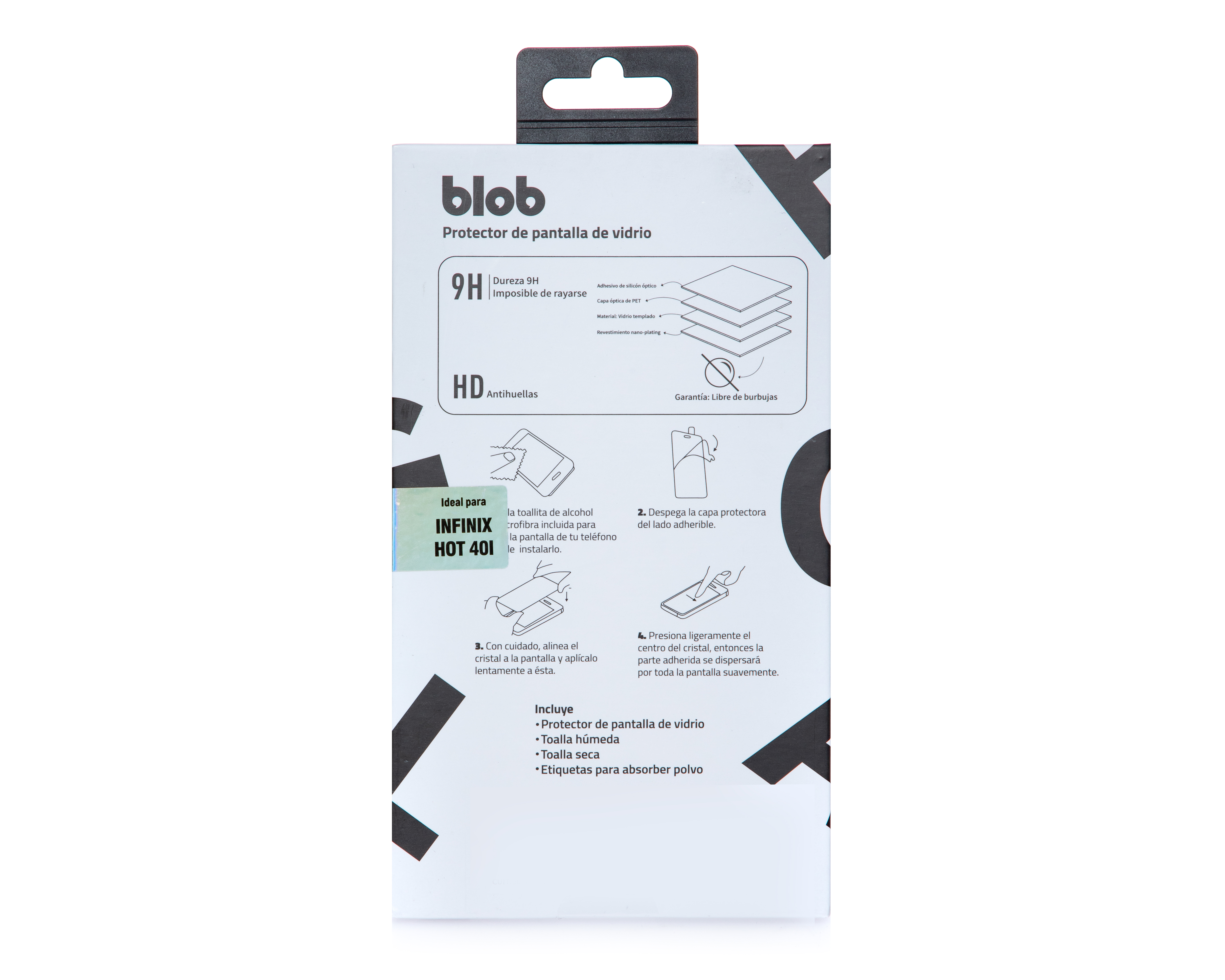 Foto 3 pulgar | Foto 2 | Protector de Pantalla Blob para Infiix Hot 40I