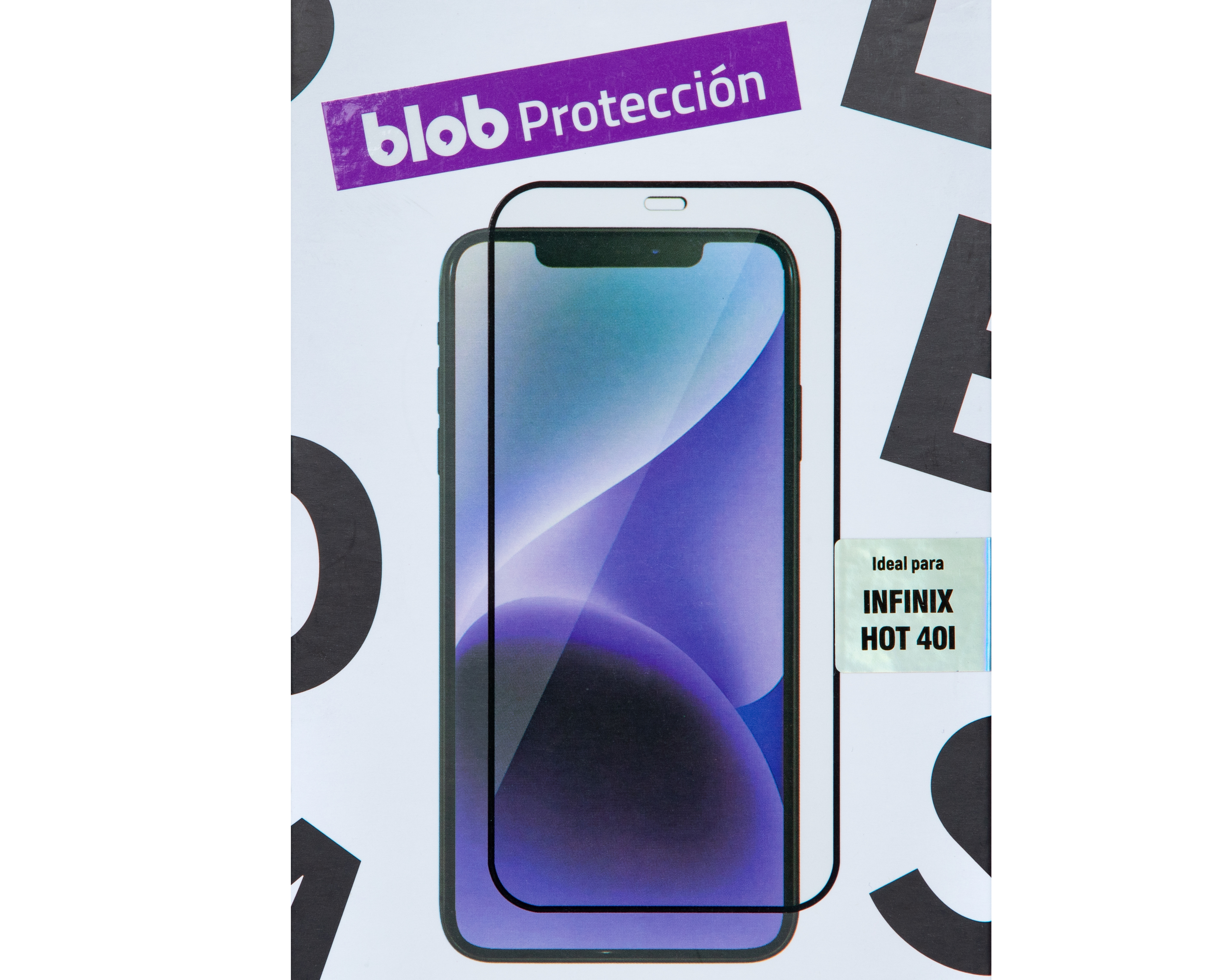 Foto 4 pulgar | Foto 3 | Protector de Pantalla Blob para Infiix Hot 40I