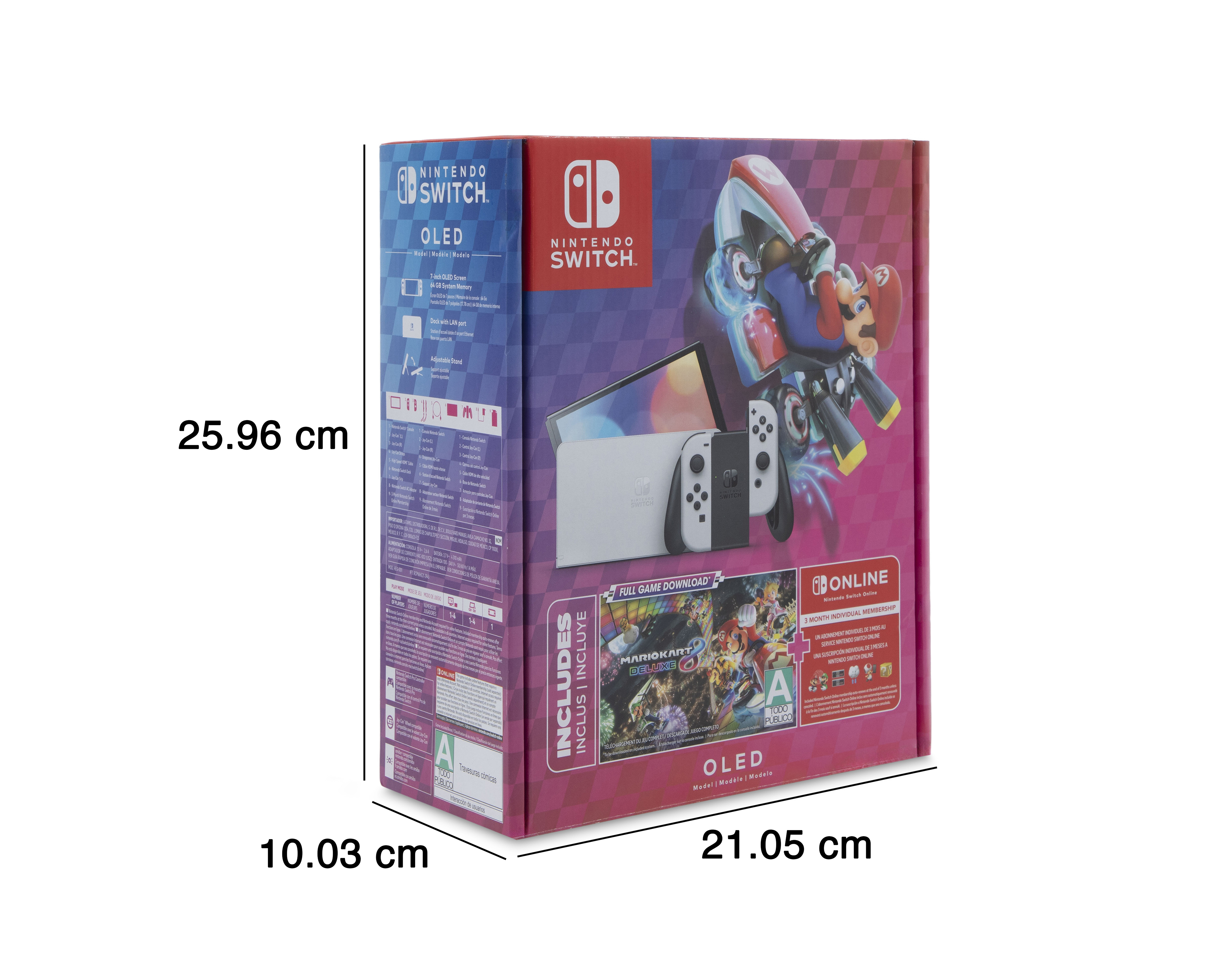 Foto 5 | Foto 5 | Consola Portátil Nintendo Switch Oled de 32 GB + Mario Kart 8 Descargable