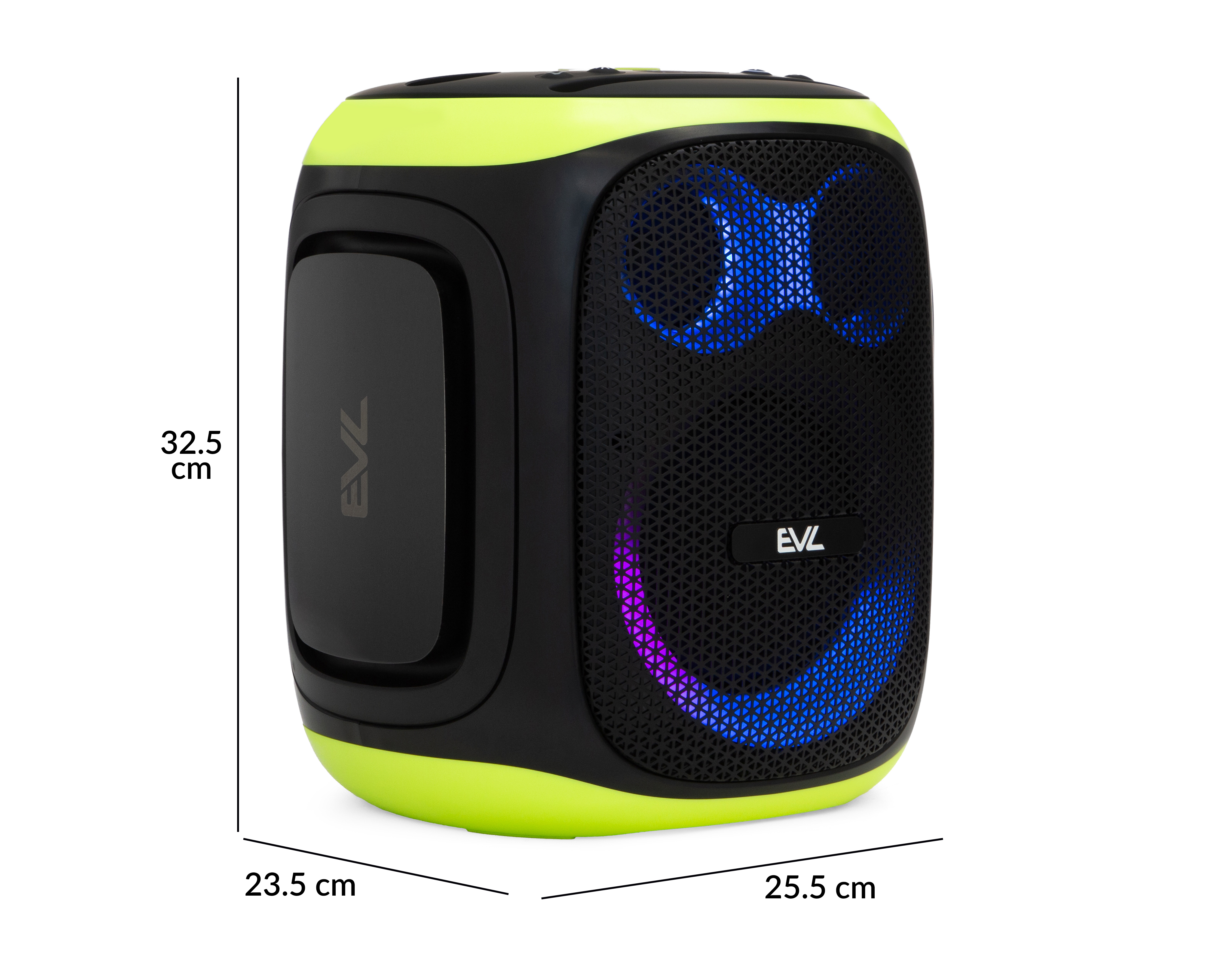 Foto 10 pulgar | Foto 9 | Bocina Bluetooth EVL Party 130 120 Watts con 2 Micrófonos