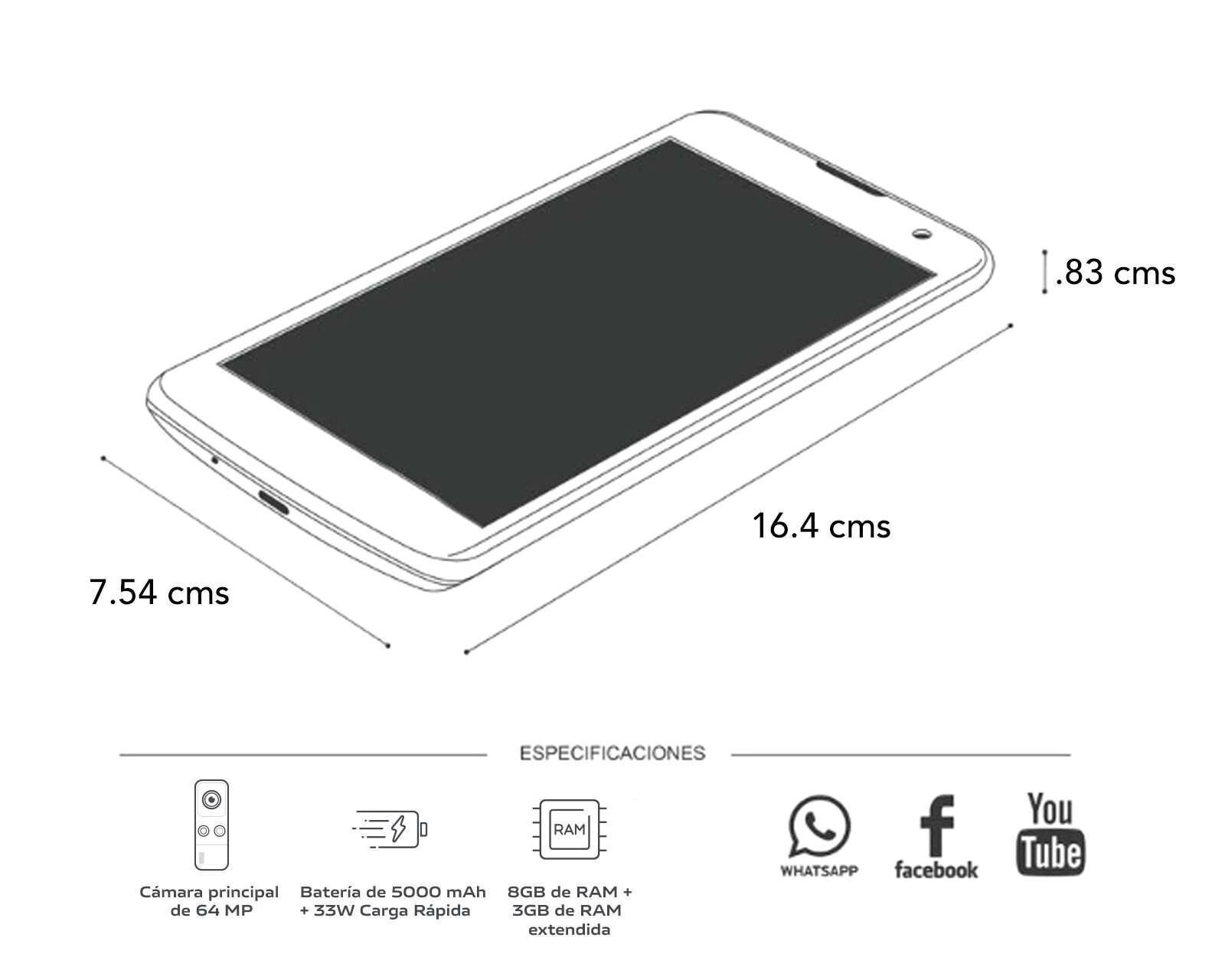 Foto 7 | Foto 7 | Telcel Vivo Y53S 128 GB Azul