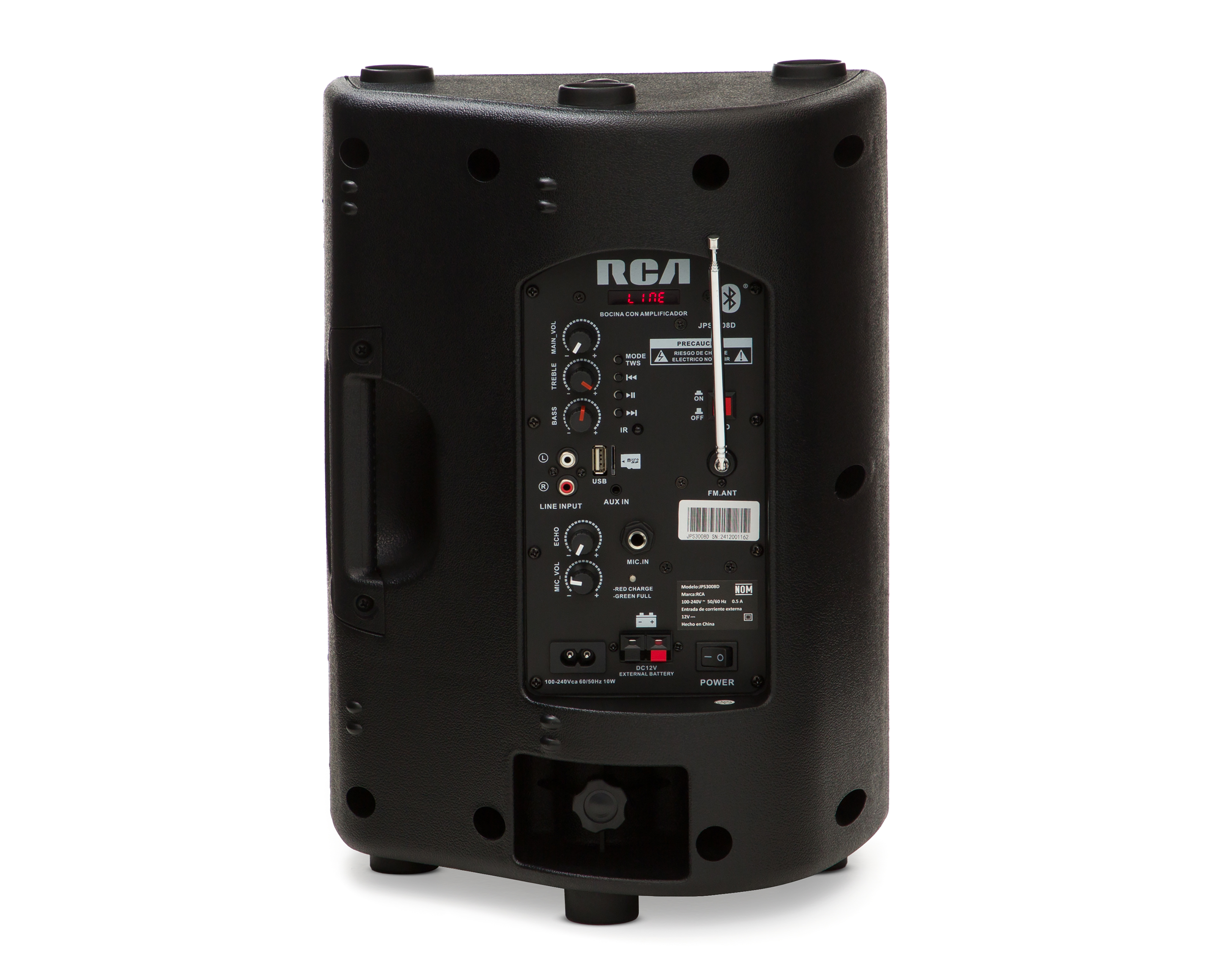 Foto 4 | Foto 4 | Bocina Bluetooth Portátil RCA JPS3008D 50 W Batería Recargable