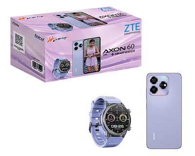 Foto 6 | Foto 6 | Telcel ZTE Axon 60 256 GB Morado + Smartwatch