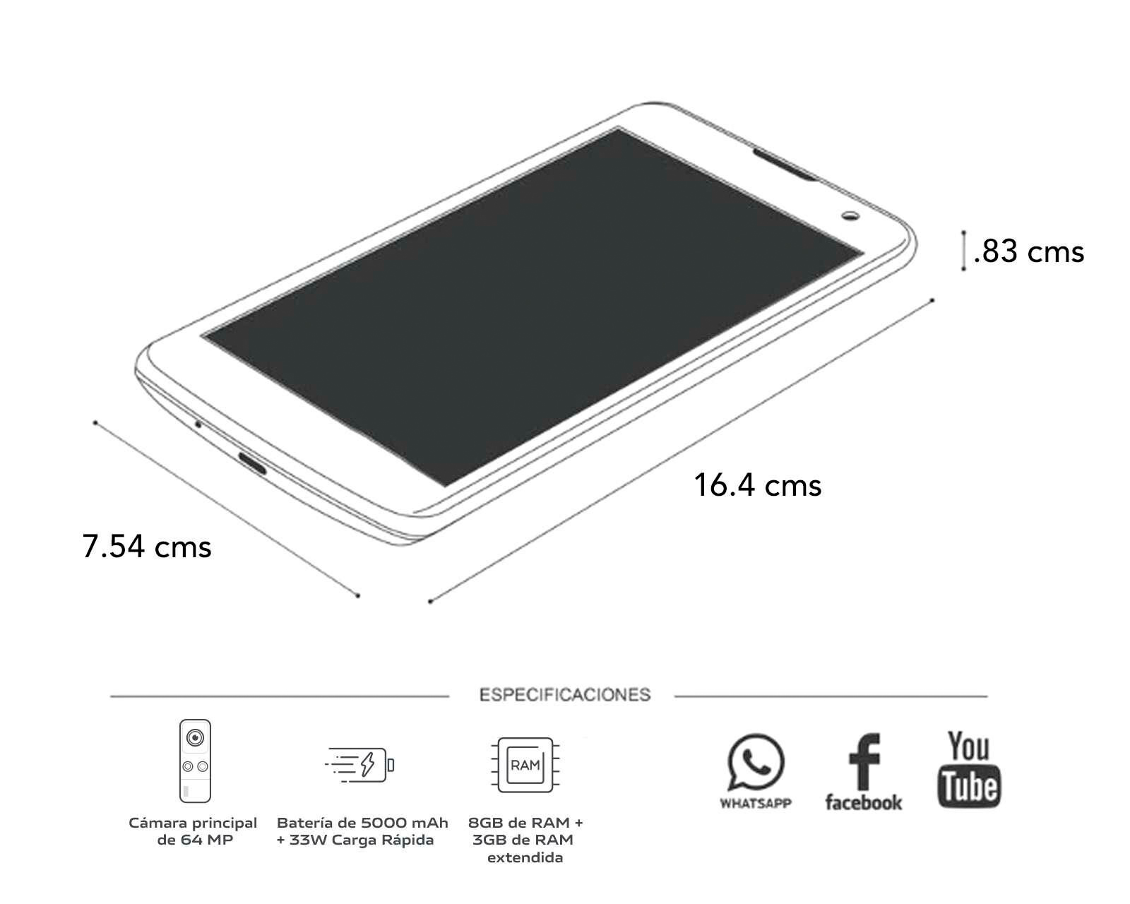 Foto 7 | Foto 7 | Telcel Vivo Y53S 128 GB Azul