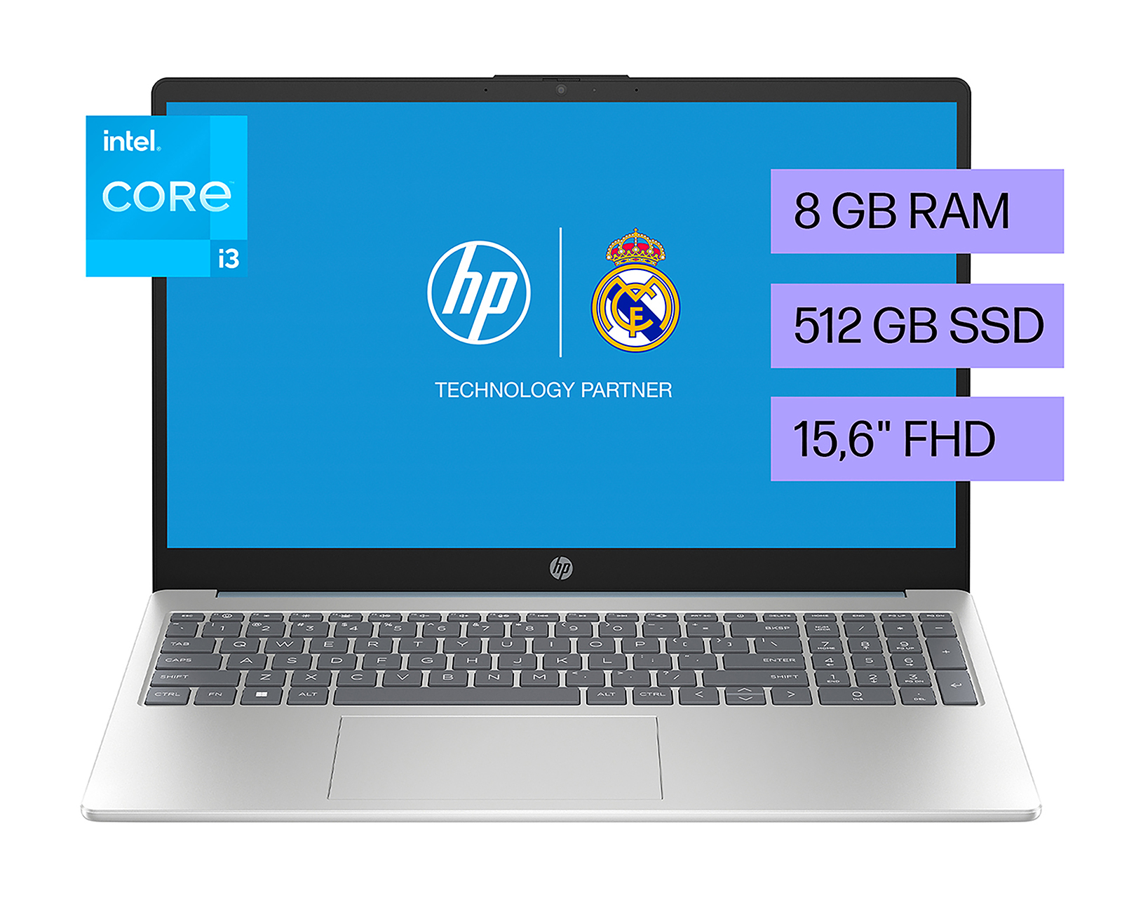Foto 2 | Foto 2 | Laptop HP 15-fd0026la 15.6" Windows 11 Intel Core i3 8 GB RAM 512 GB SSD + Impresora