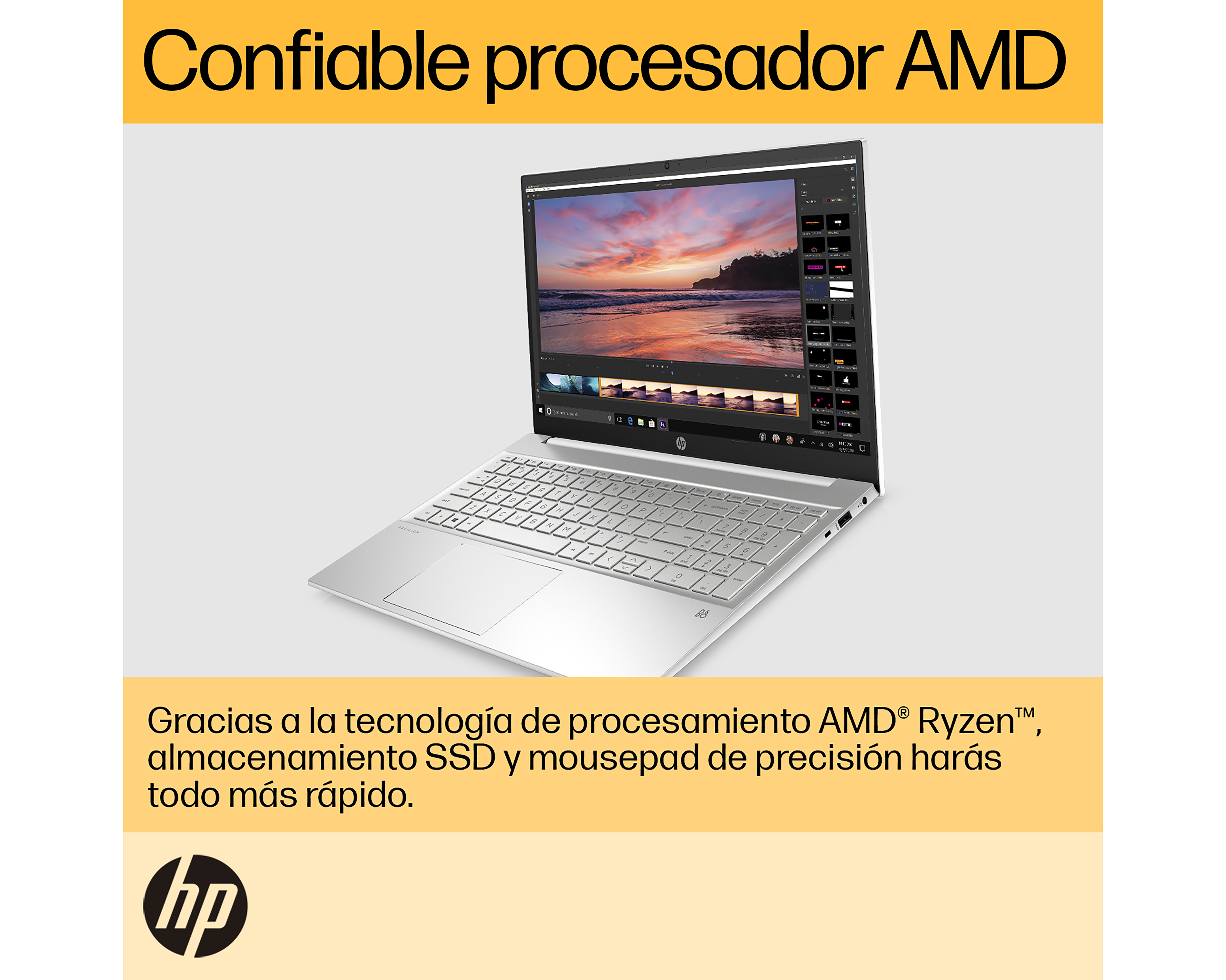 Foto 5 | Foto 5 | Laptop HP 15-EH3002LA 15.6 Pulgadas AMD Ryzen 7 16 GB RAM 512 GB SSD Plateado