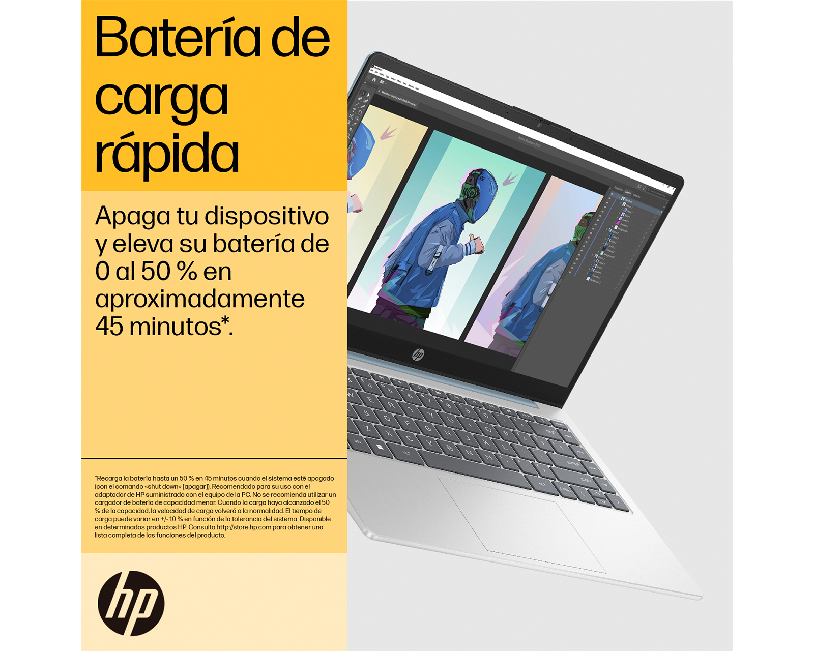 Foto 6 pulgar | Foto 5 | Laptop HP 14-EM0017LA 14 Pulgadas Windows 11  AMD Ryzen 5 8 GB RAM 512 GB SSD Plateado