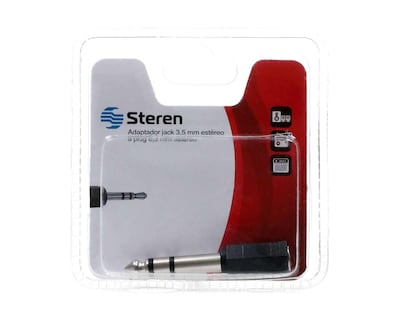 Foto 3 | Foto 3 | Adaptador Estéreo Steren Plug de 3.5 mm a 6.3 mm