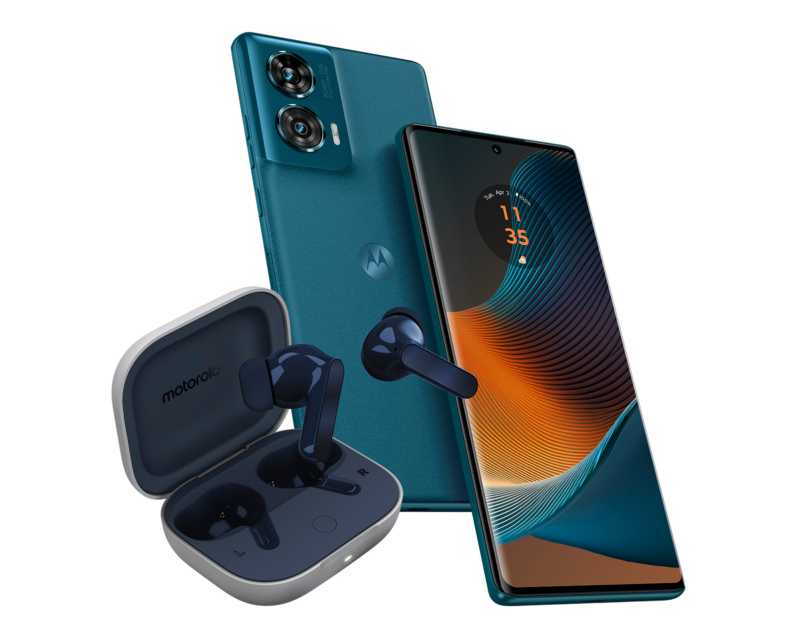 Foto 5 pulgar | Foto 4 | Movistar Motorola Moto Edge 50 Fusion 256 GB Verde + Moto Buds