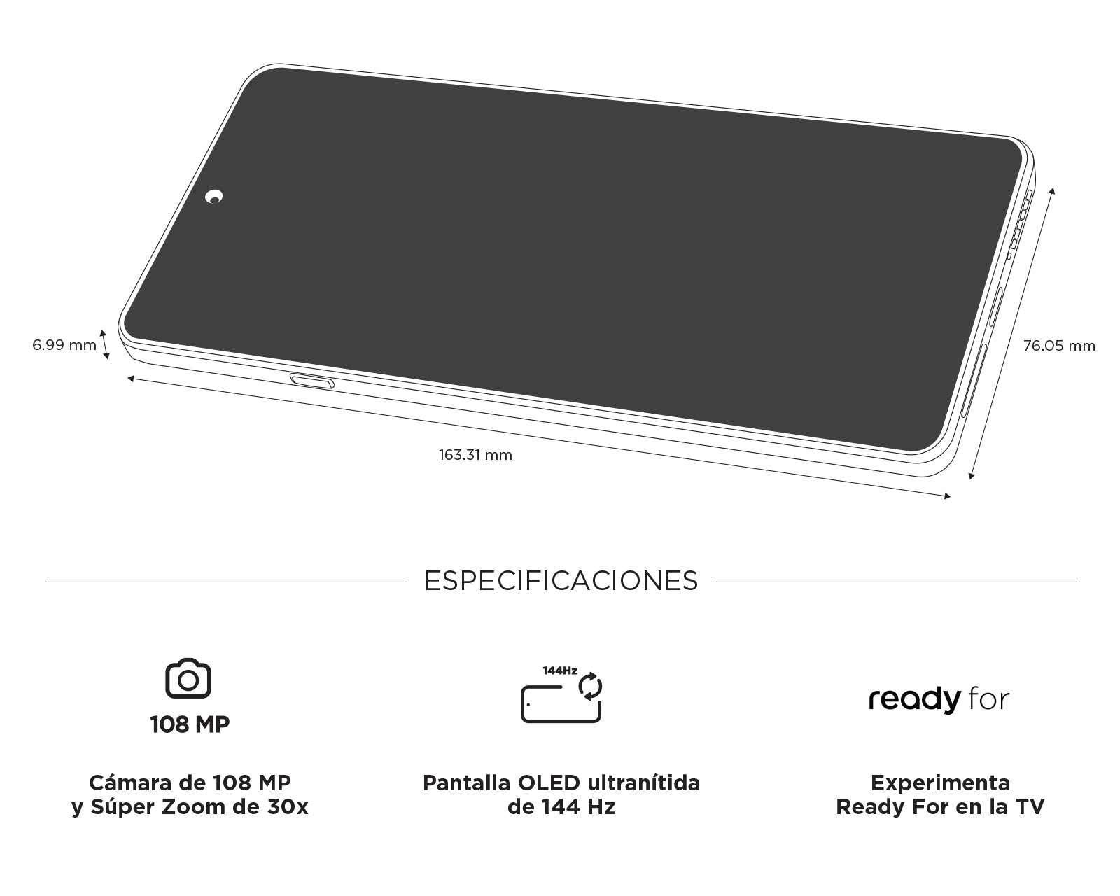 Foto 9 pulgar | Foto 8 | AT&T/Unefon Motorola Moto Edge 20 5G 128 GB Blanco