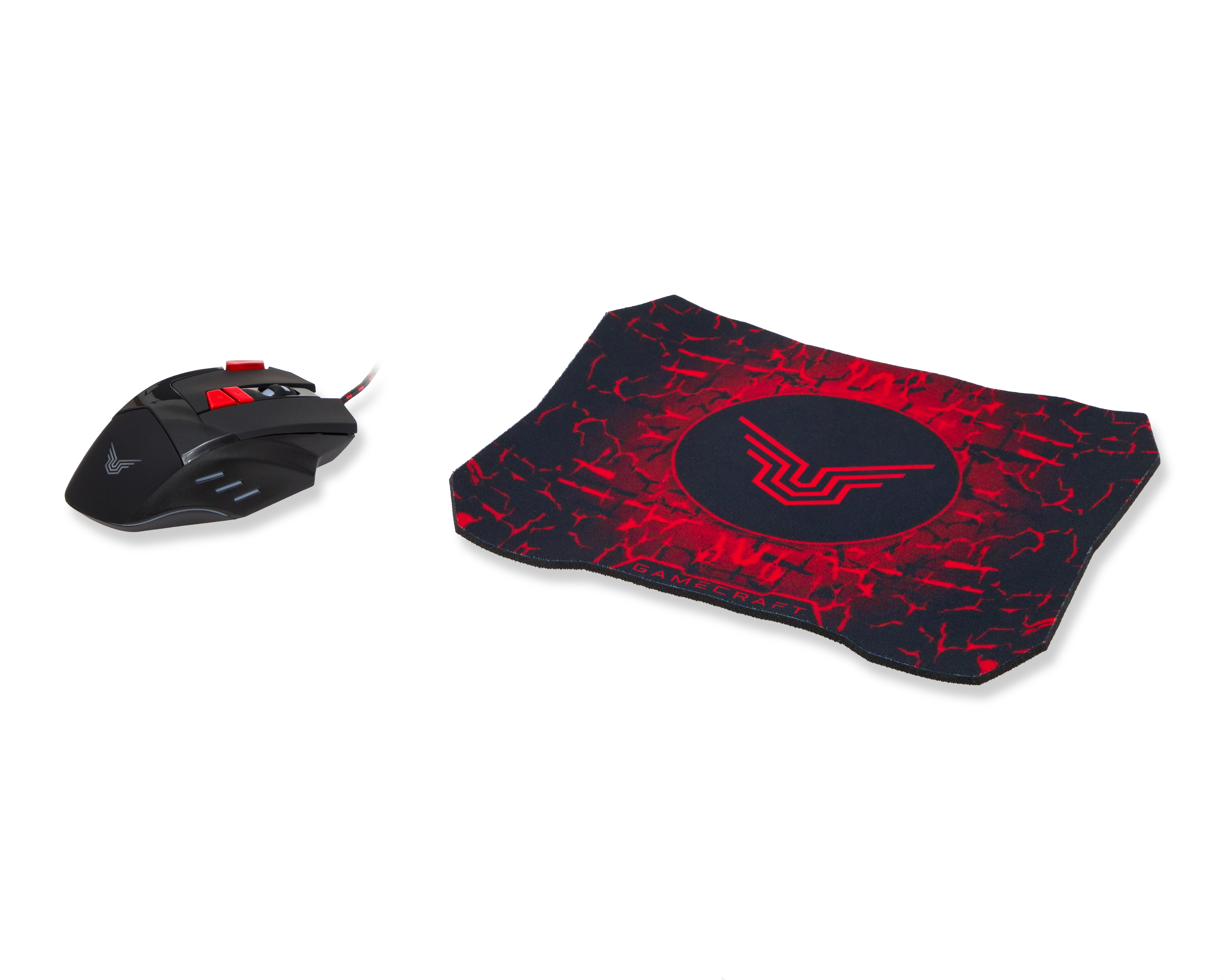 Foto 2 pulgar | Foto 1 | Combo de Mouse Pad y Mouse Gamer Alámbrico Gamecraft Xenon K30