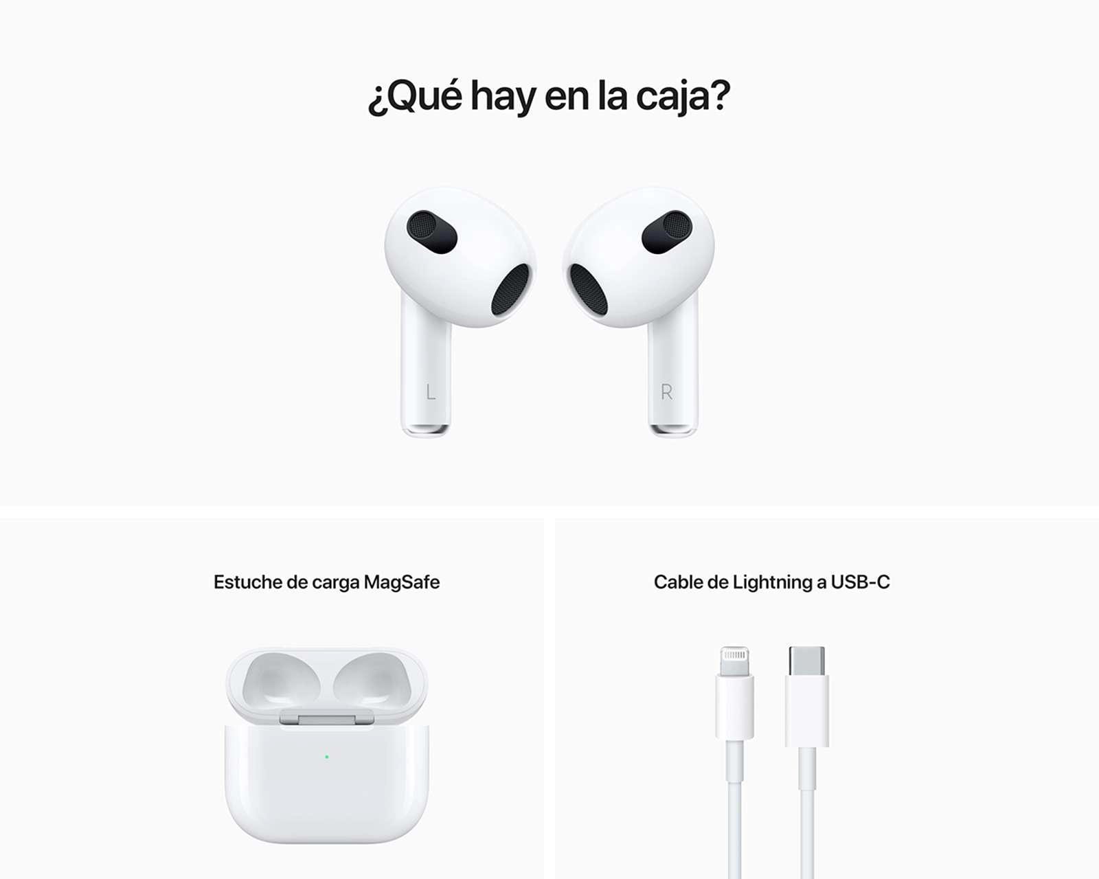 Foto 5 pulgar | Foto 4 | AirPods Apple Tercera Generación MagSafe