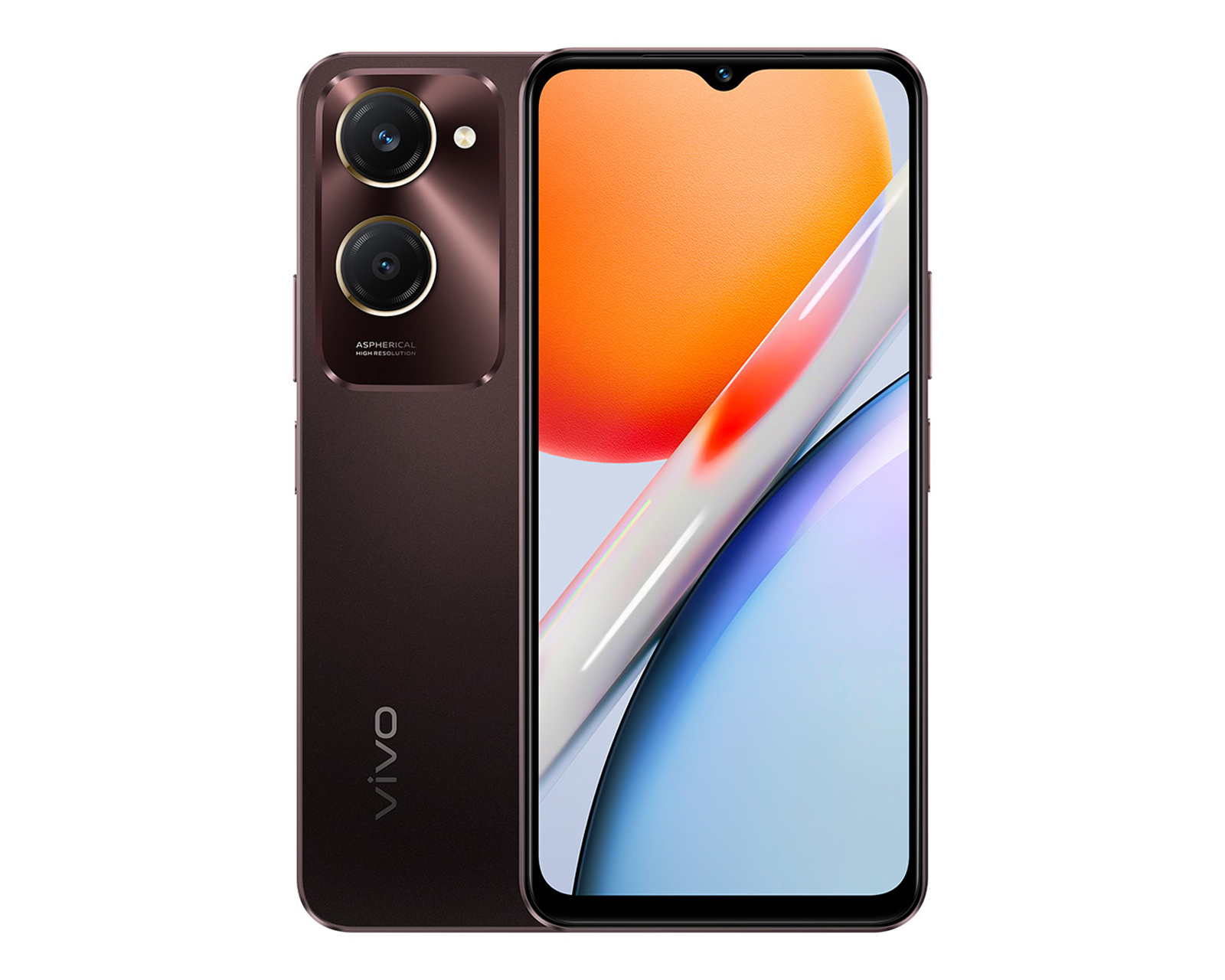 Celular Vivo Liberado Y18 128 GB Negro Borgoña