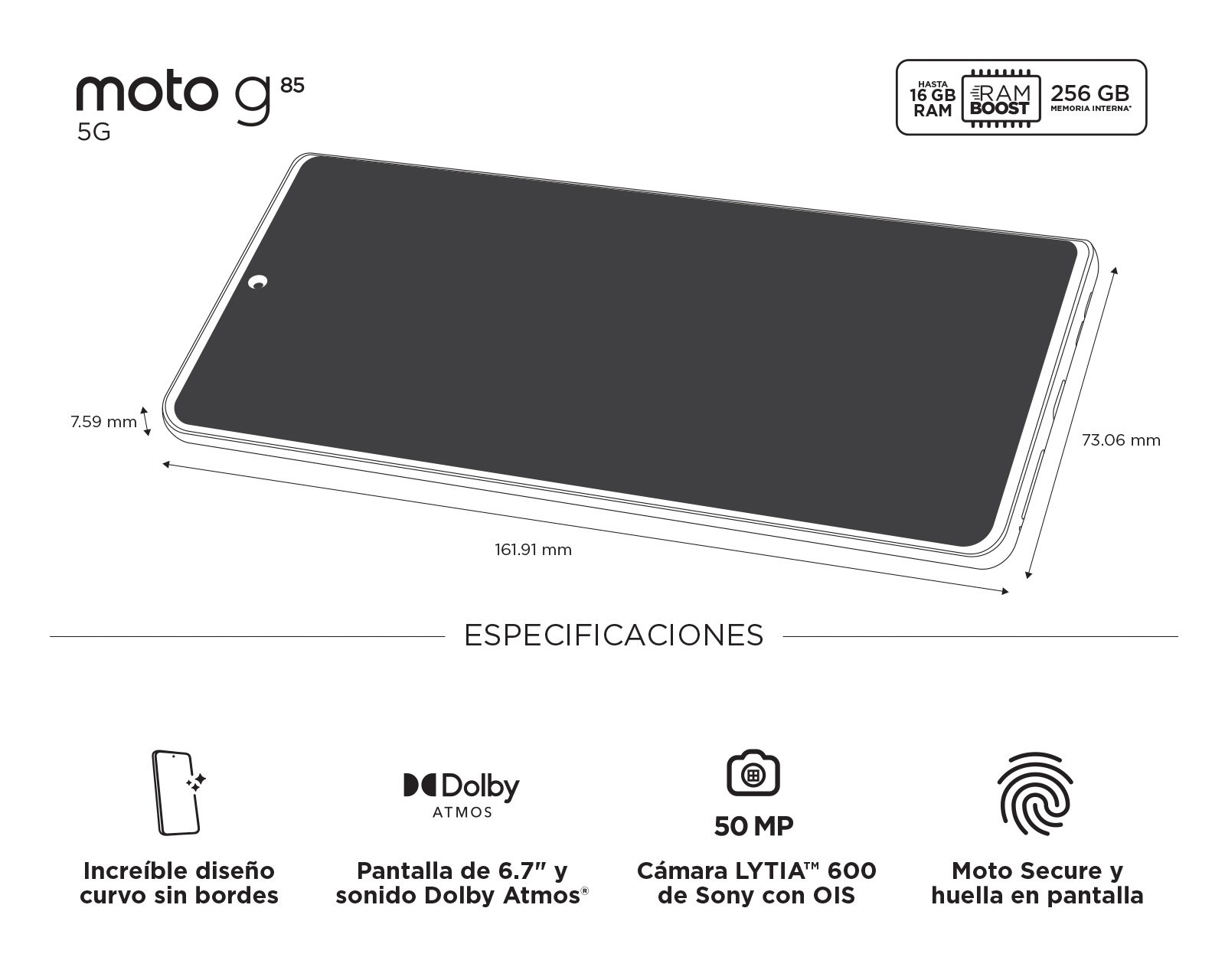 Foto 11 pulgar | Foto 10 | Celular Motorola G85 265 GB Gris Carbón + Audífonos