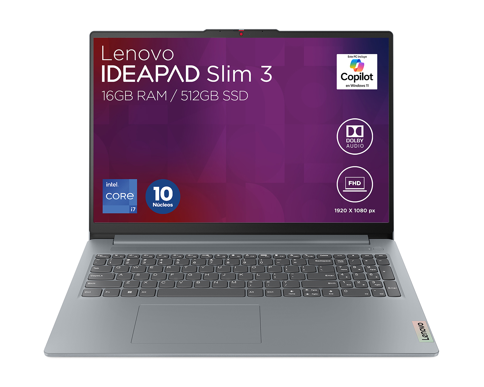 Foto 1 | Foto 1 | Laptop Lenovo 15IRH8 Ideapad Slim 3 15.6 Pulgadas Windows 11 Intel Core I7 16 GB RAM 512 GB SSD Gris