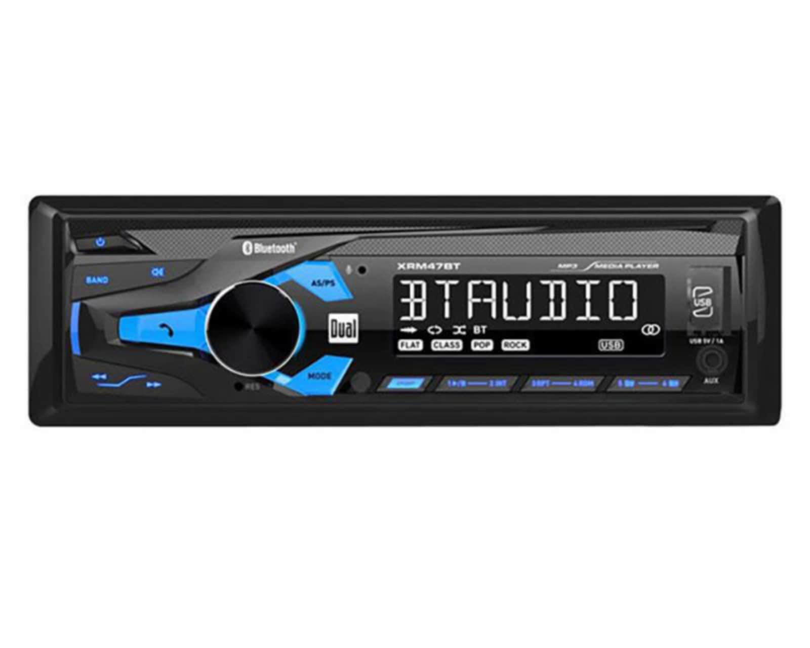 Autoestéreo Dual sin CD XRM47BT con Entrada USB Negro