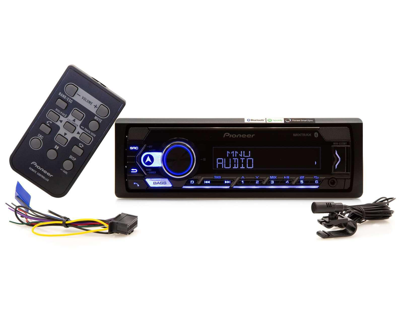 Foto 2 pulgar | Foto 1 | Autoestéreo Pioneer Sin CD MVH-S325BT Bluetooth Compatible con Spotify Negro