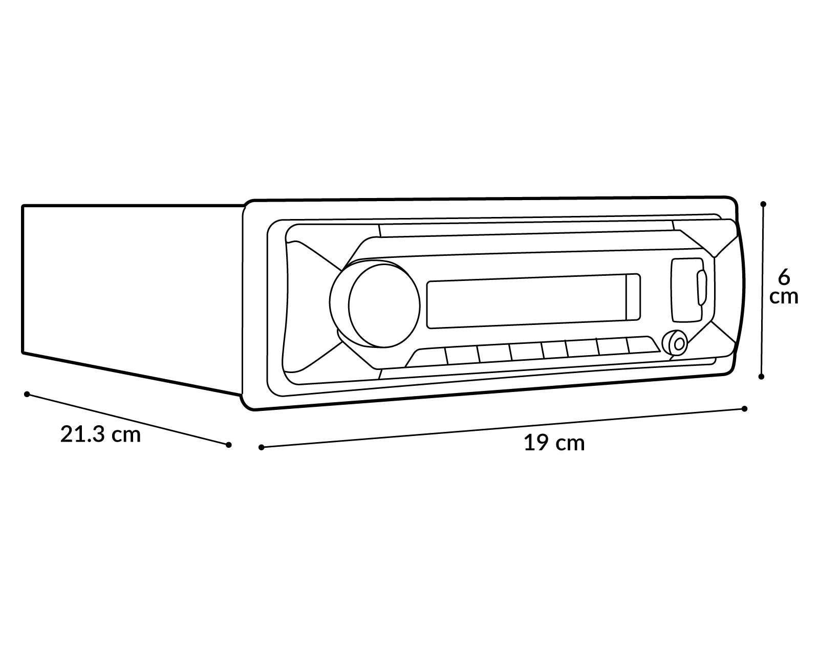 Foto 6 | Foto 6 | Autoestéreo Pioneer Sin CD MVH-S325BT Bluetooth Compatible con Spotify Negro