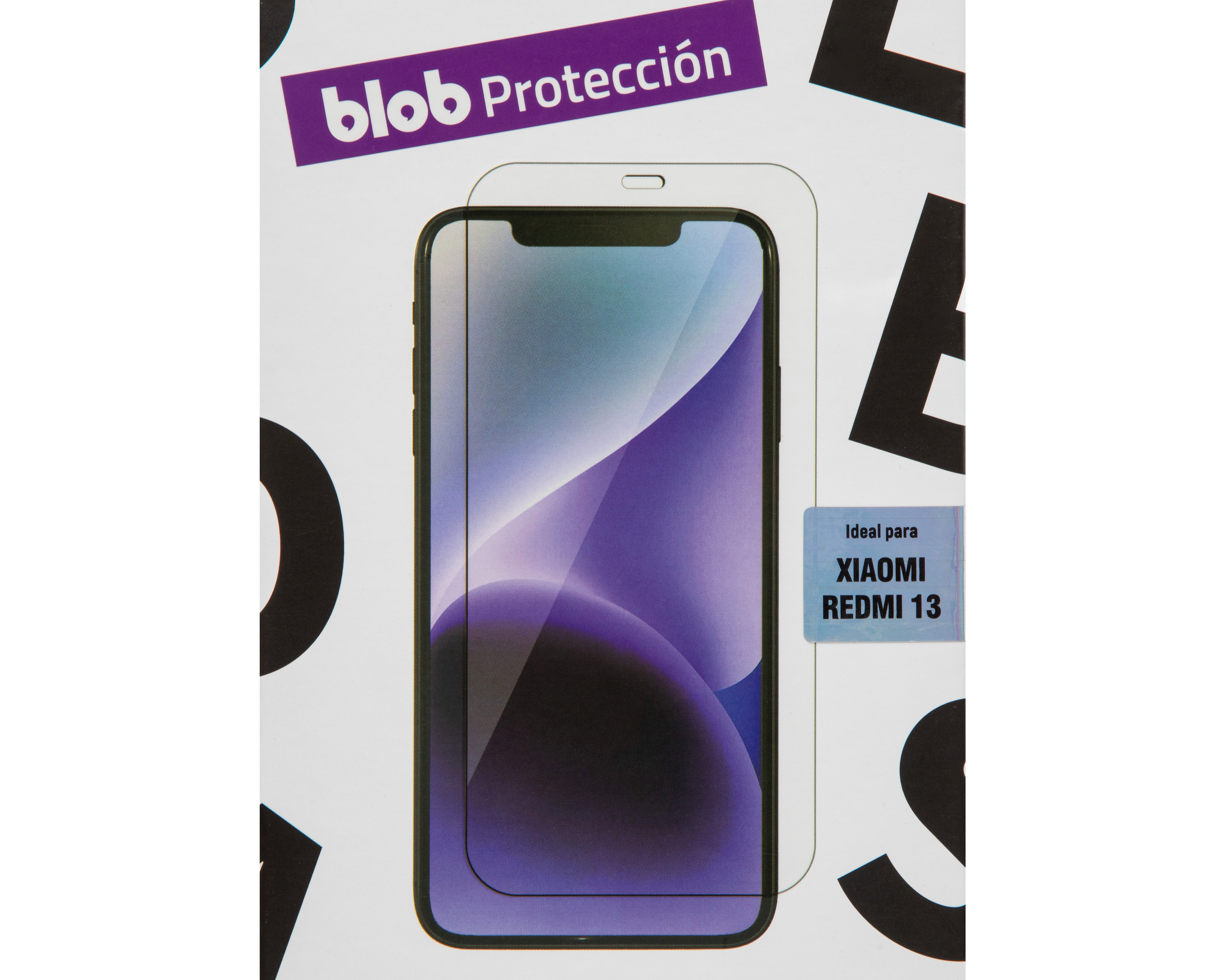 Foto 4 pulgar | Foto 3 | Protector de Pantalla Blob para Xiaomi Redmi 13