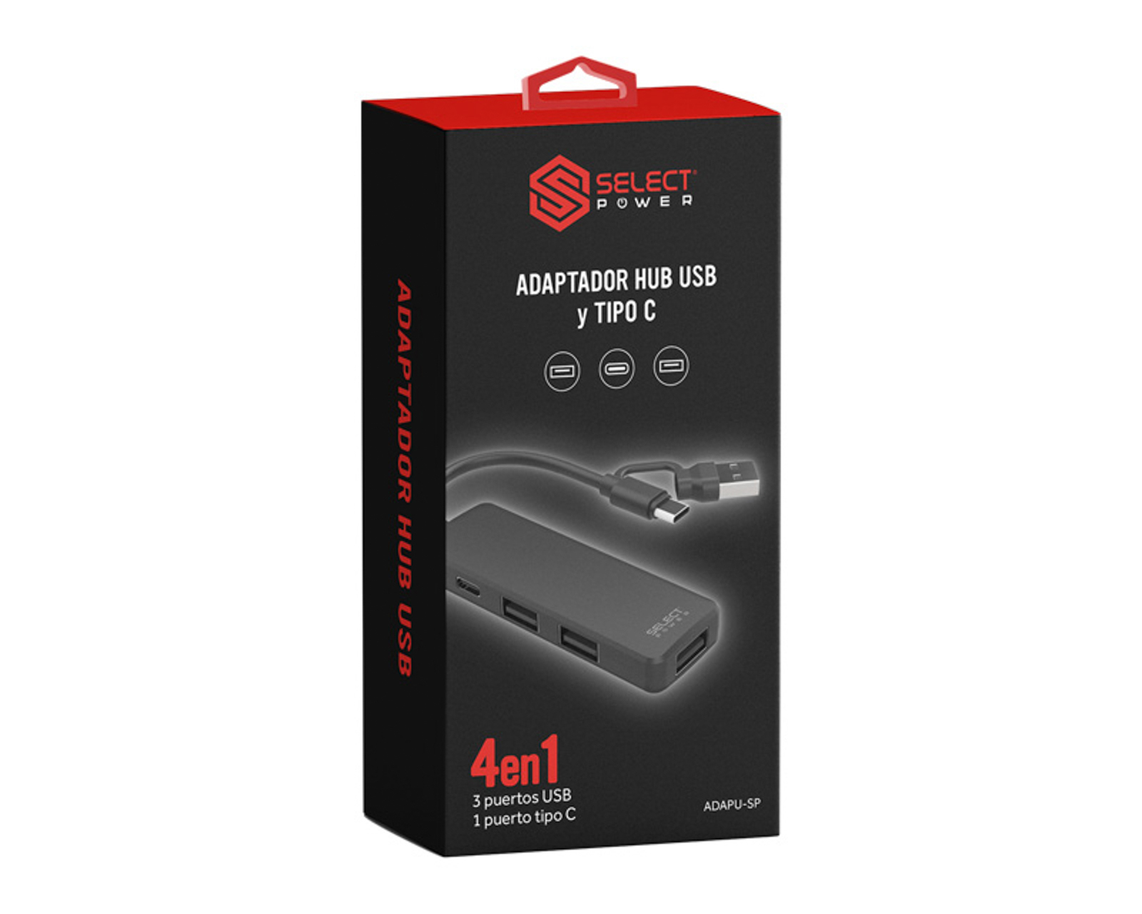 Foto 5 | Foto 5 | Adaptador USB Tipo C Select Power con 4 Puertos