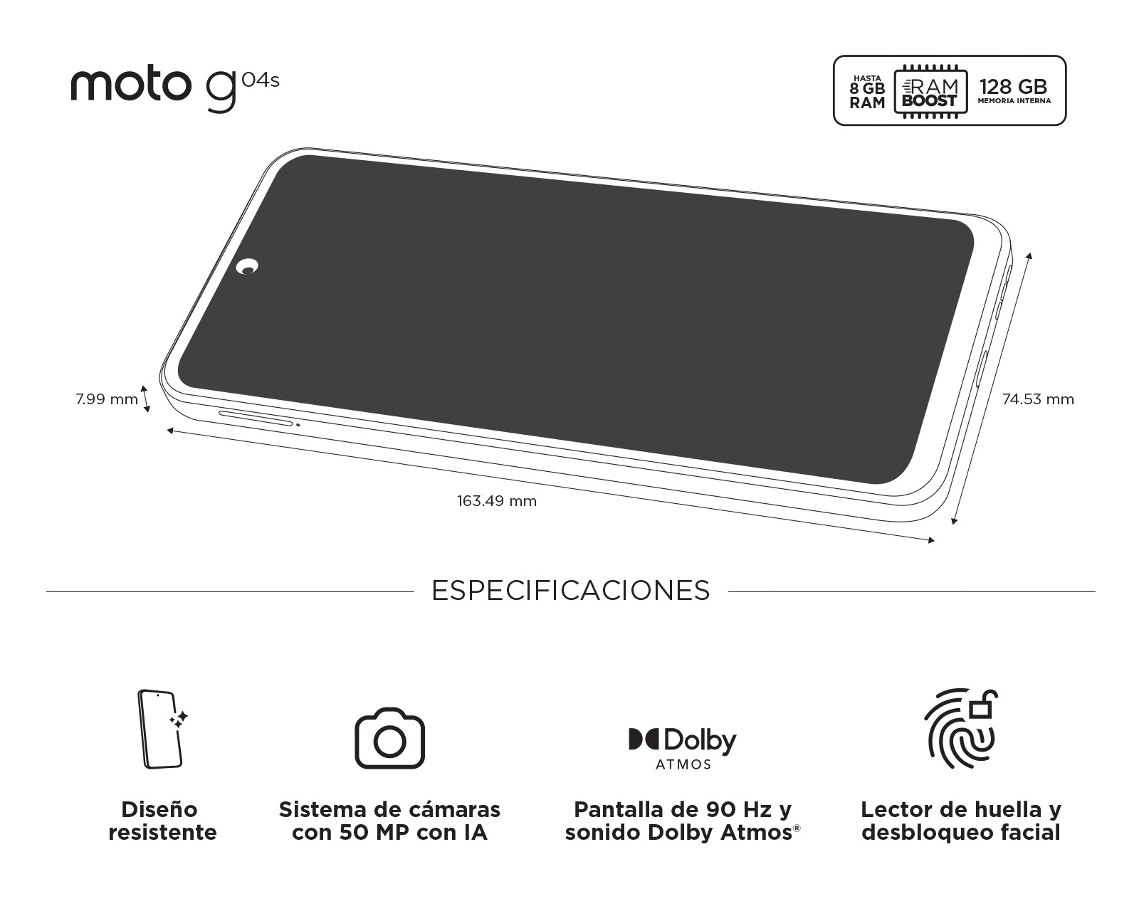 Foto 10 pulgar | Foto 9 | Telcel Motorola G04S 128 GB Negro