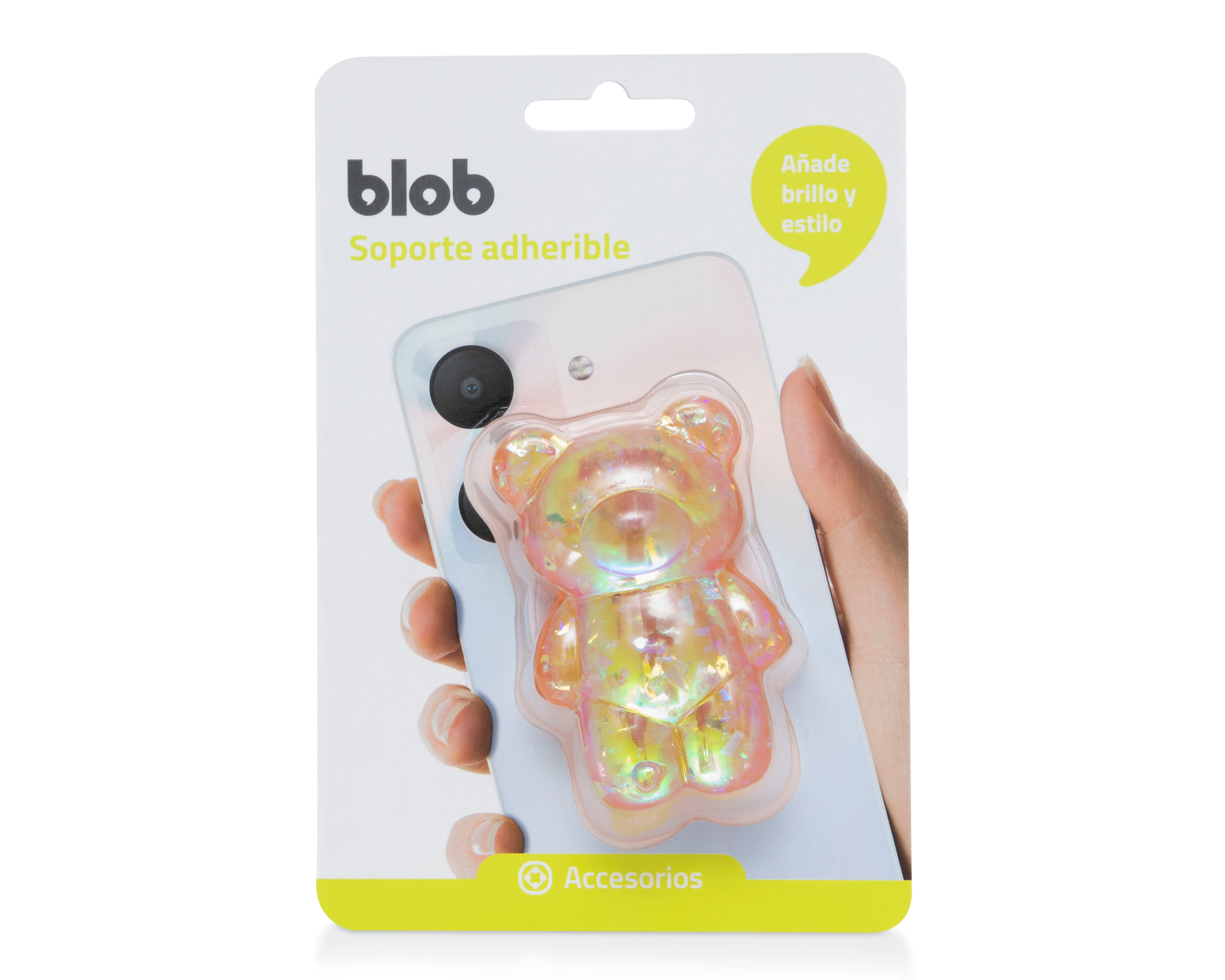 Foto 4 pulgar | Foto 3 | Soporte para Celular Blob Oso Naranja