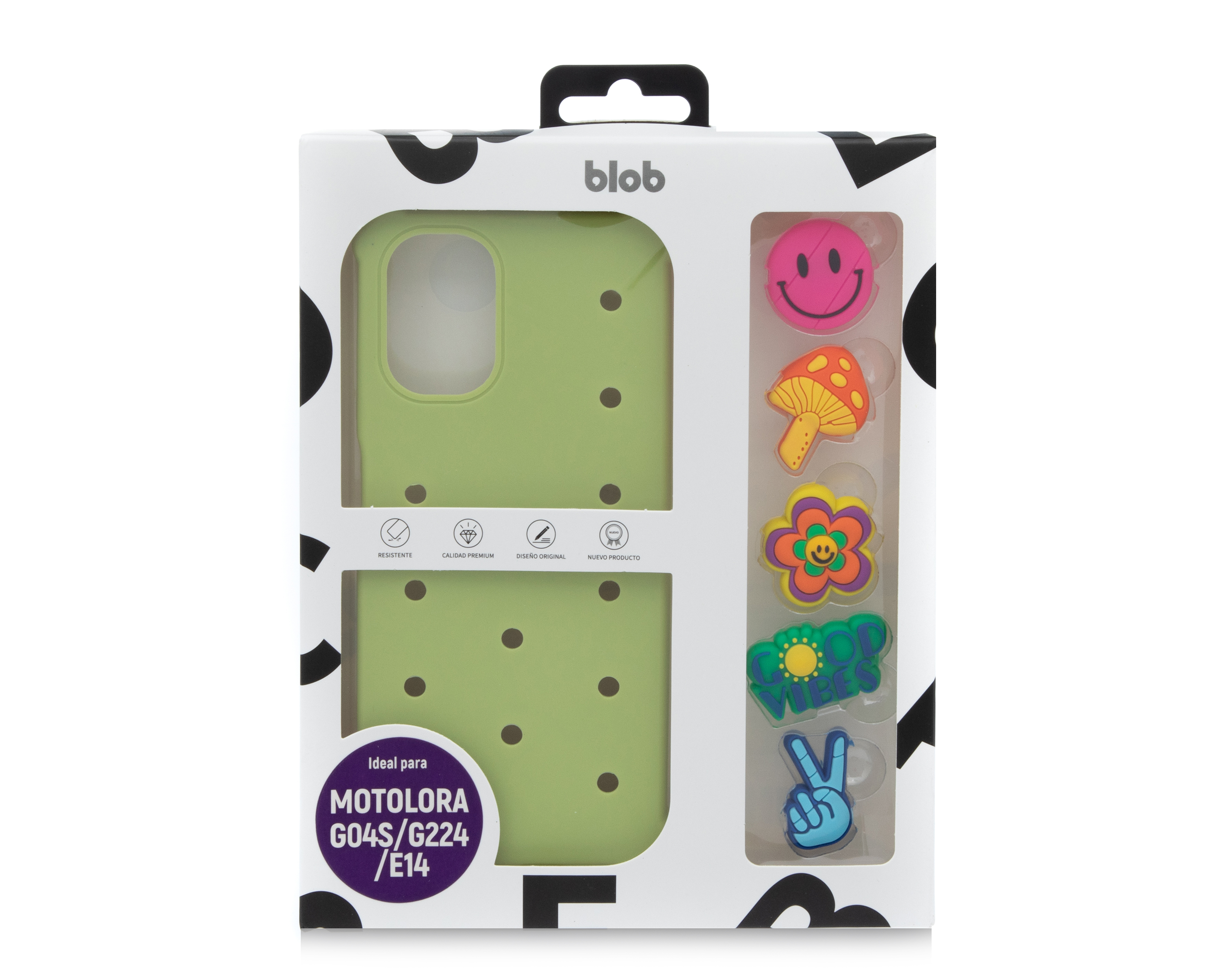 Foto 8 pulgar | Foto 7 | Funda con Pines Blob para Motorola G04S