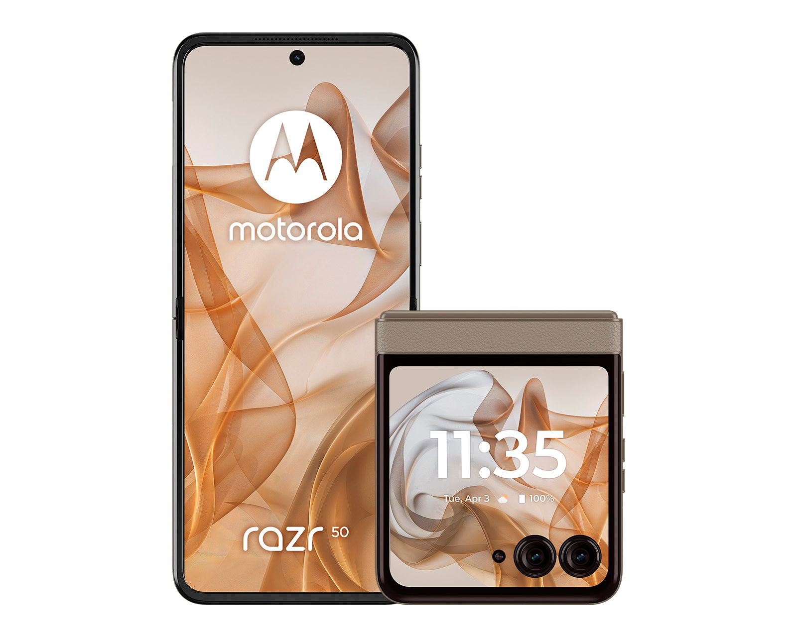 Foto 2 pulgar | Foto 1 | Telcel Motorola Razr 50 512 GB Beige