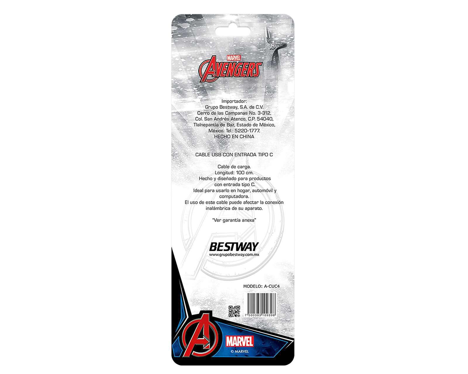 Foto 3 | Foto 3 | Cable Marvel Entrada Tipo USB-C 1 Metro