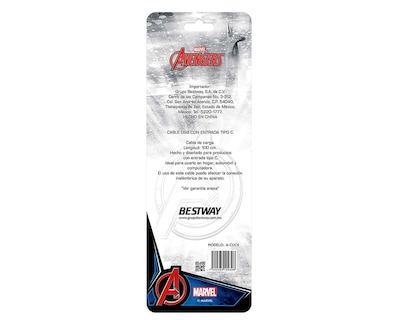 Foto 3 | Foto 3 | Cable Marvel Entrada Tipo USB-C 1 Metro