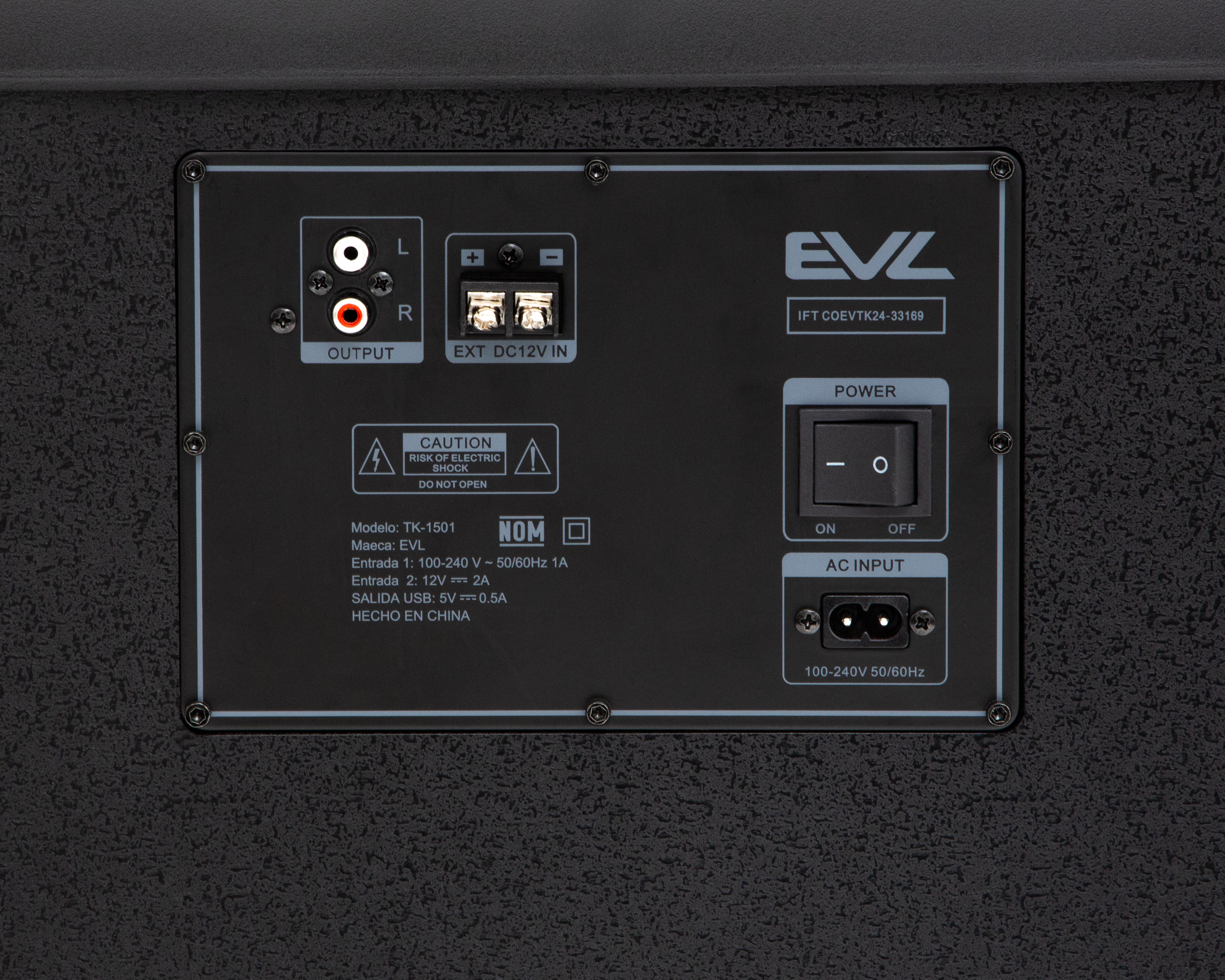 Foto 6 pulgar | Foto 5 | Bocina EVL 120 W TK-1501 con Luces LED