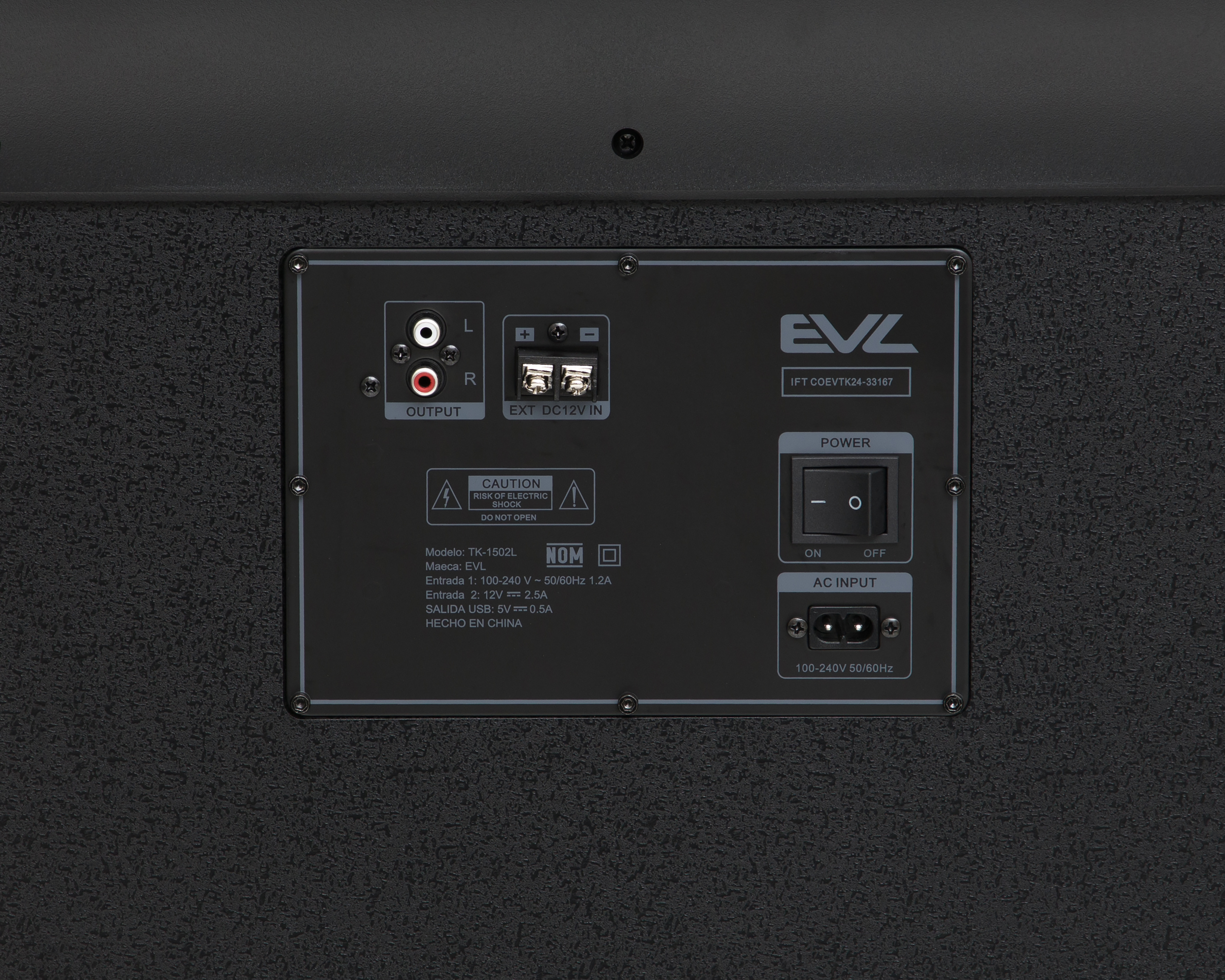Foto 6 pulgar | Foto 5 | Bocina EVL TK-1502L 160 Watts con Control Remoto