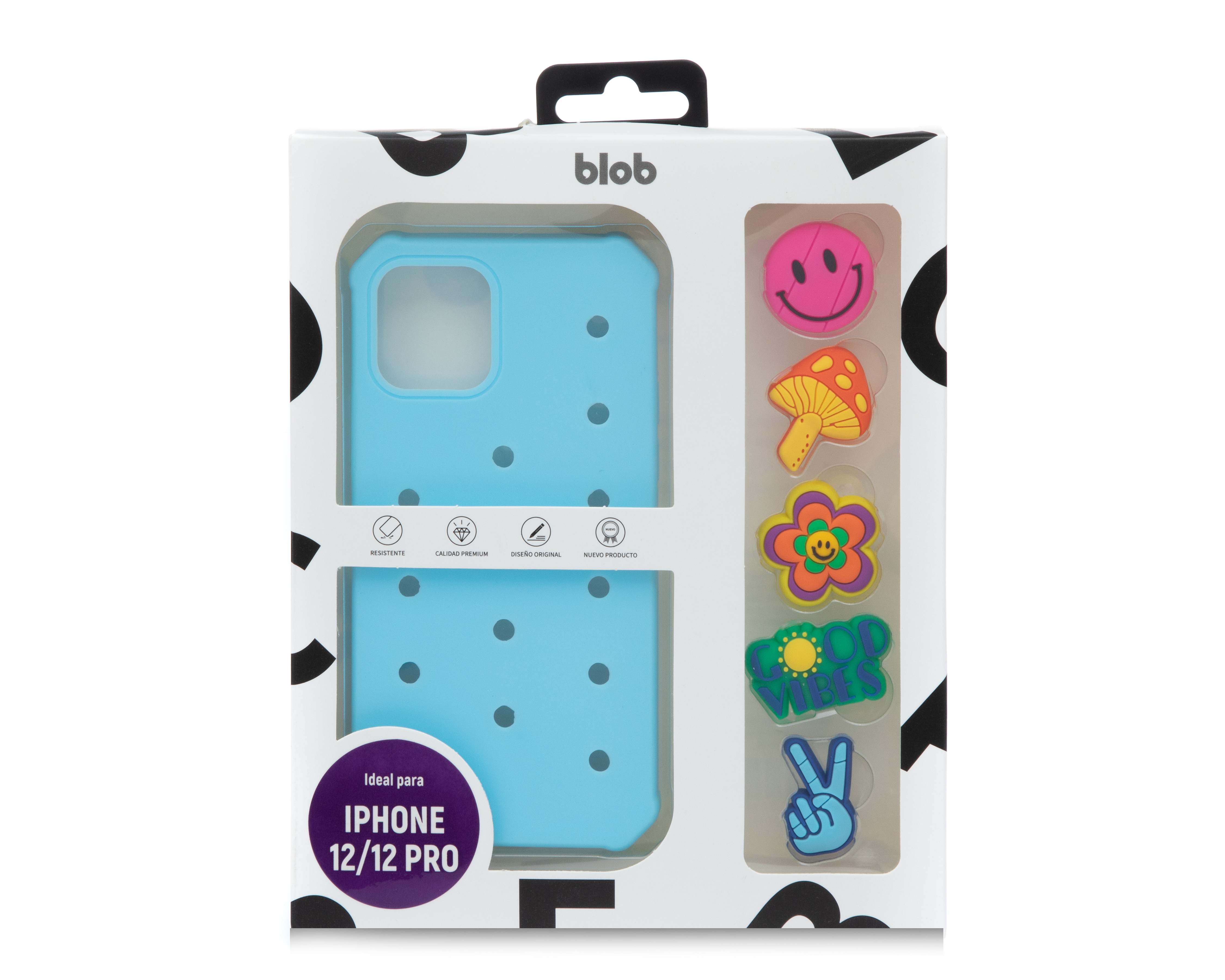 Foto 8 pulgar | Foto 7 | Funda de Policarbonato Blob para iPhone 12/12 Pro