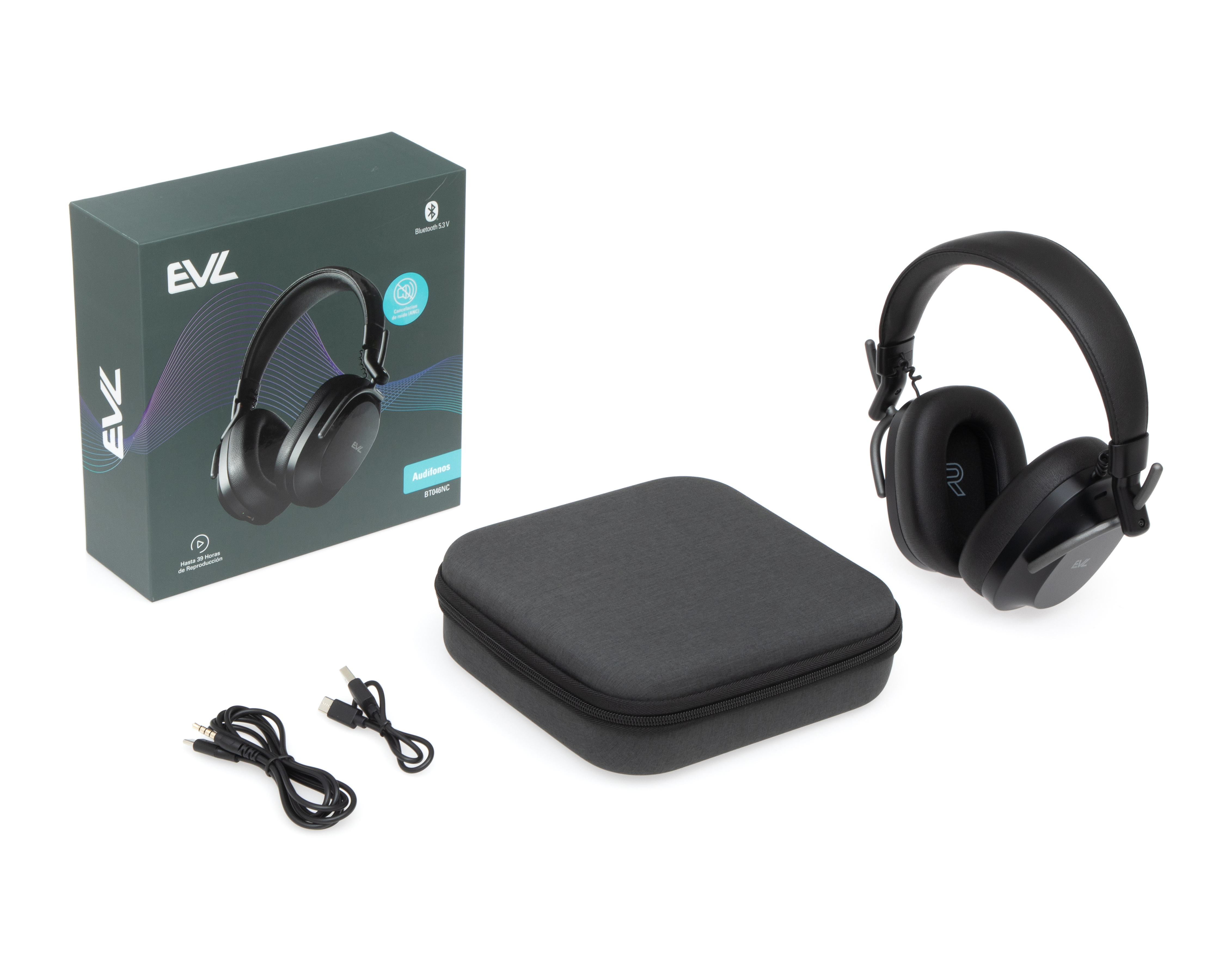 Foto 4 | Foto 4 | Audífonos de Diadema Inalámbricos EVL BT046NC Noise Cancelling