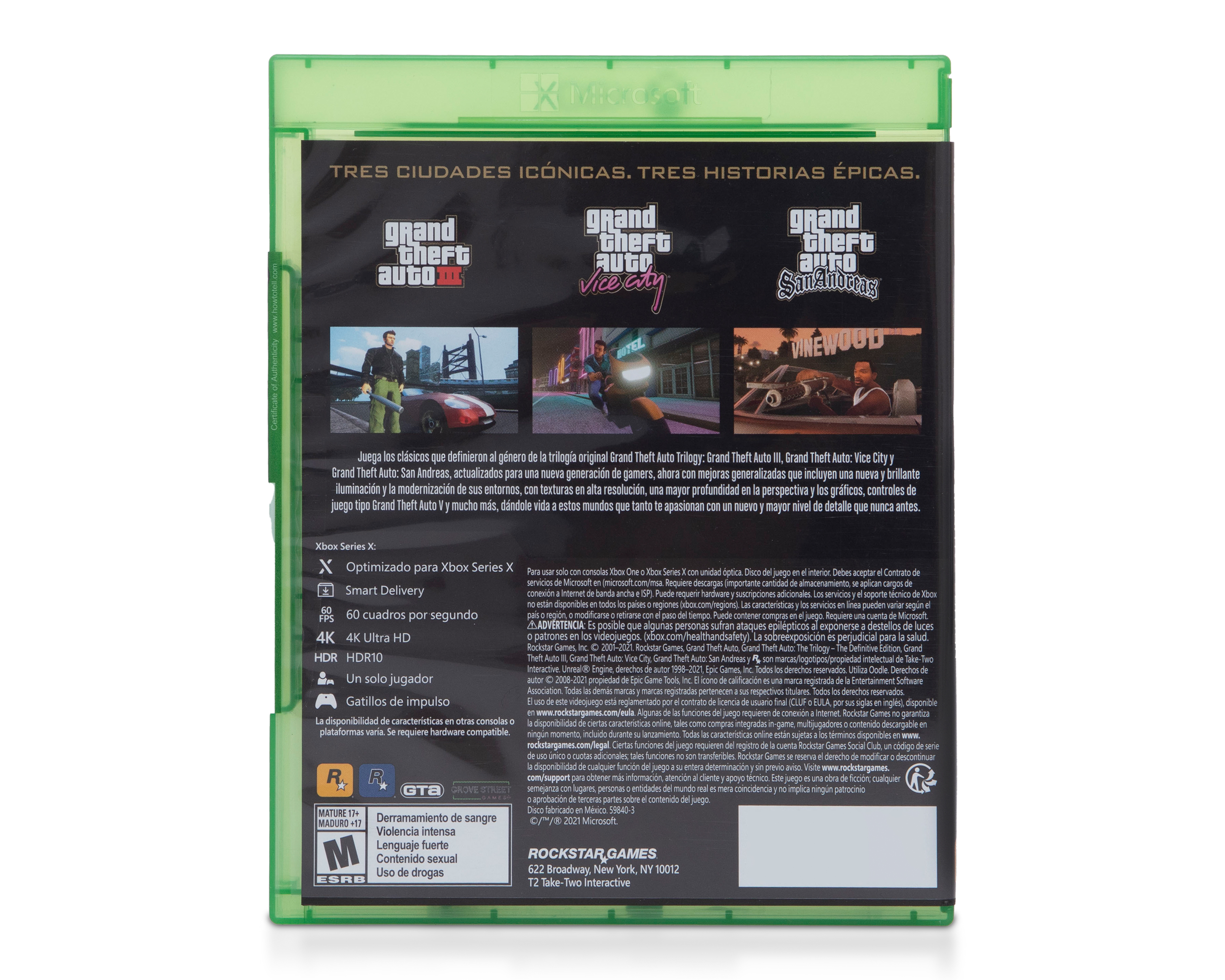Foto 3 pulgar | Foto 2 | Grand Theft Auto: The Trilogy The Definitive Edition para XBox Series X