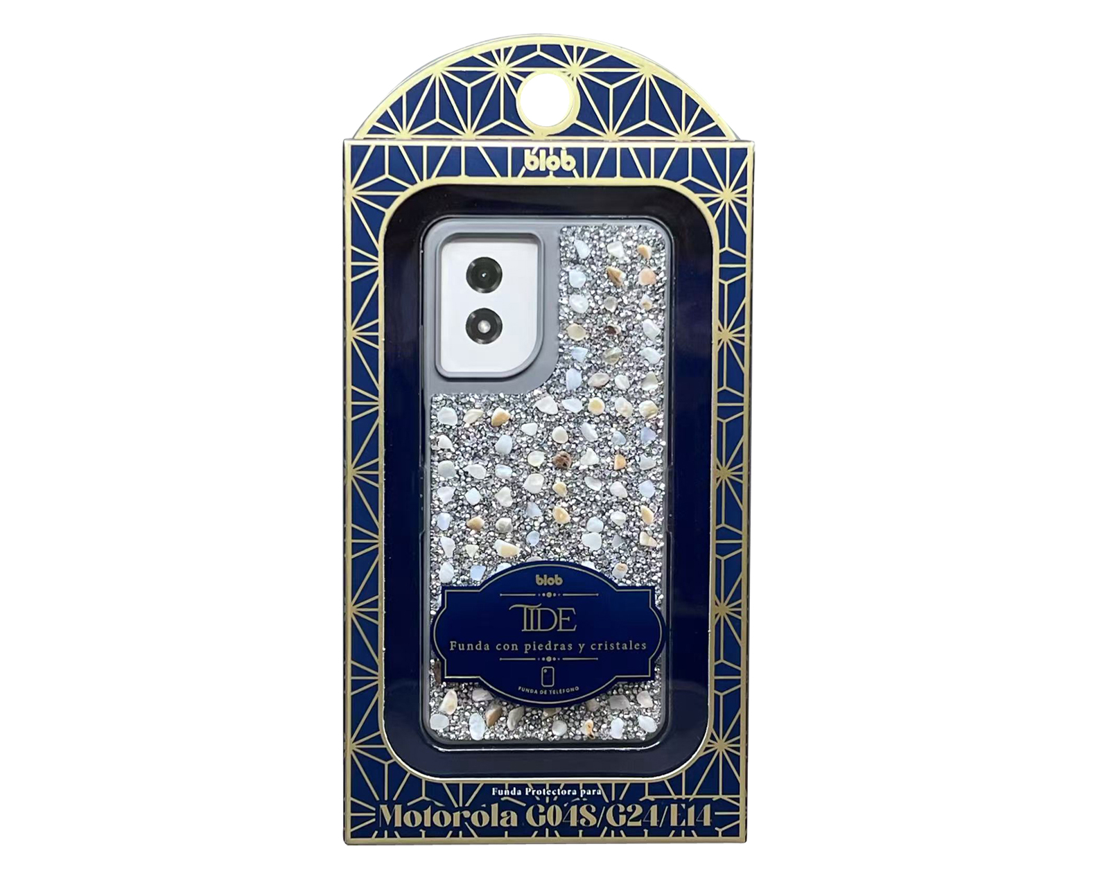 Foto 2 | Foto 2 | Funda con Pedrería Blob para Motorola Moto G04s