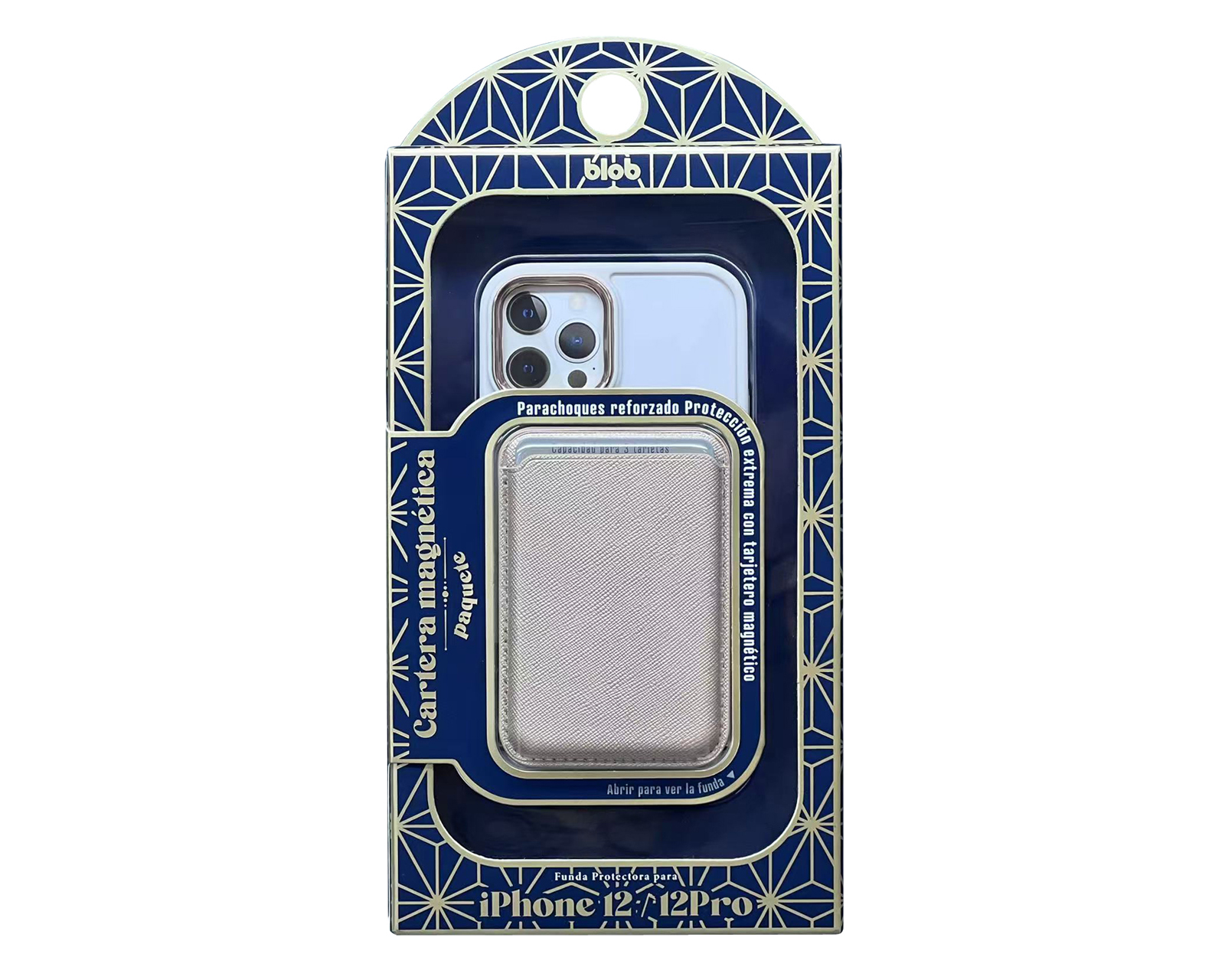 Foto 2 pulgar | Foto 1 | Funda con Tarjetero Blob para iPhone 12/12 Pro