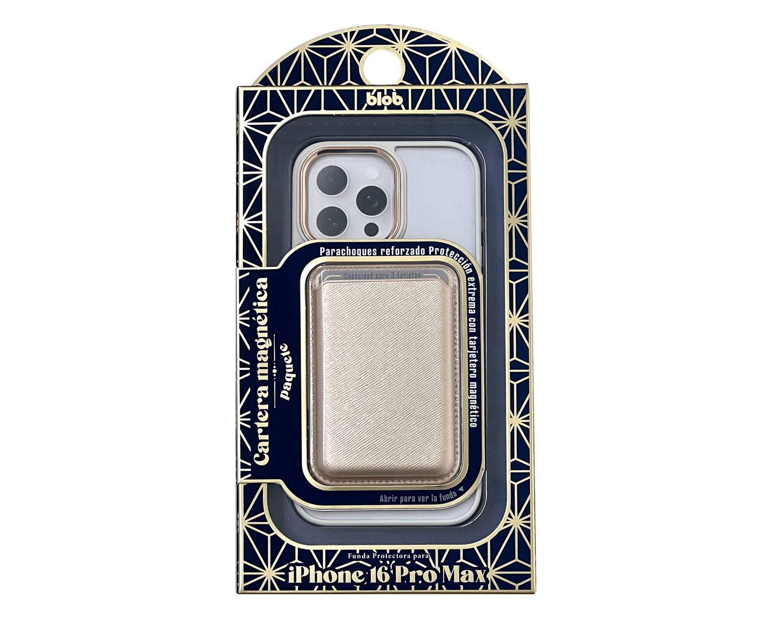 Foto 2 | Foto 2 | Funda de Policarbonato con Tarjetero Blob para iPhone 16 Pro Max