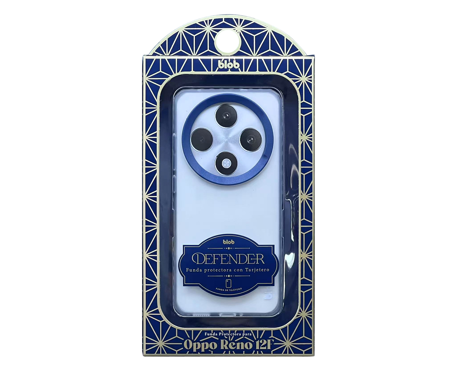 Foto 3 pulgar | Foto 2 | Funda de TPU Blob para Oppo Reno 12F