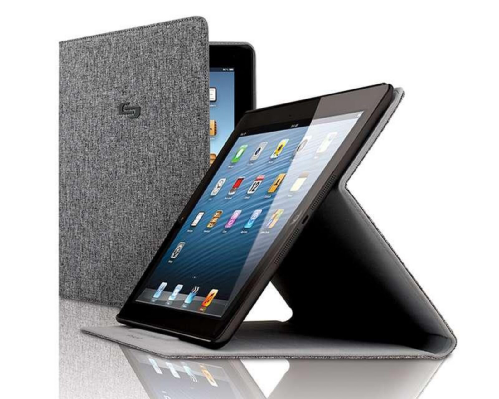 Foto 2 pulgar | Foto 1 | Funda para iPad Gris Solo